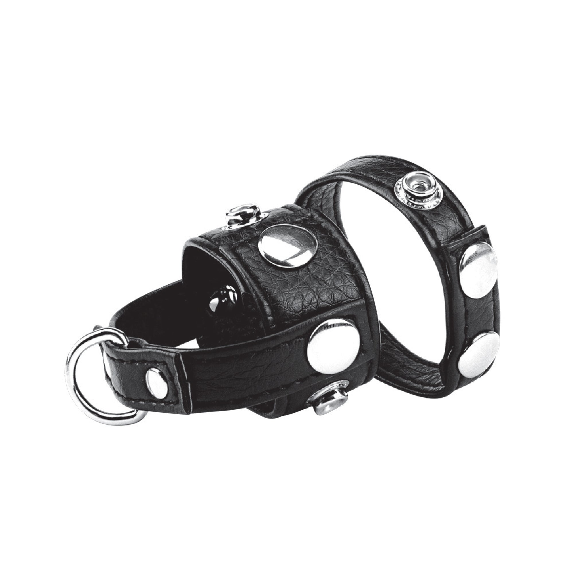 Cock Ring With 1" Ball Stretcher & Optional Weight Ring