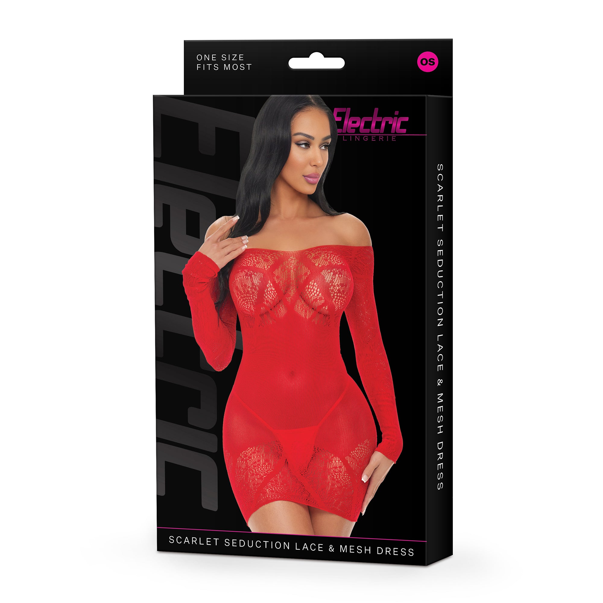 Scarlet Seduction Lace & Mesh Dress