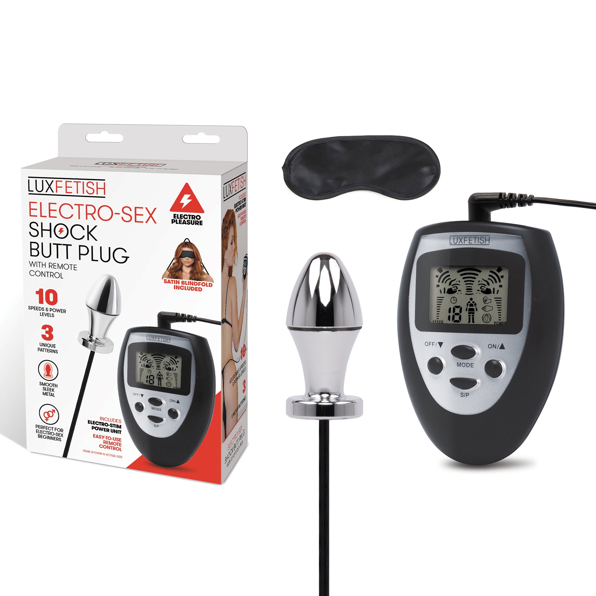 Electro-sex Shock Butt Plug With Remote Control