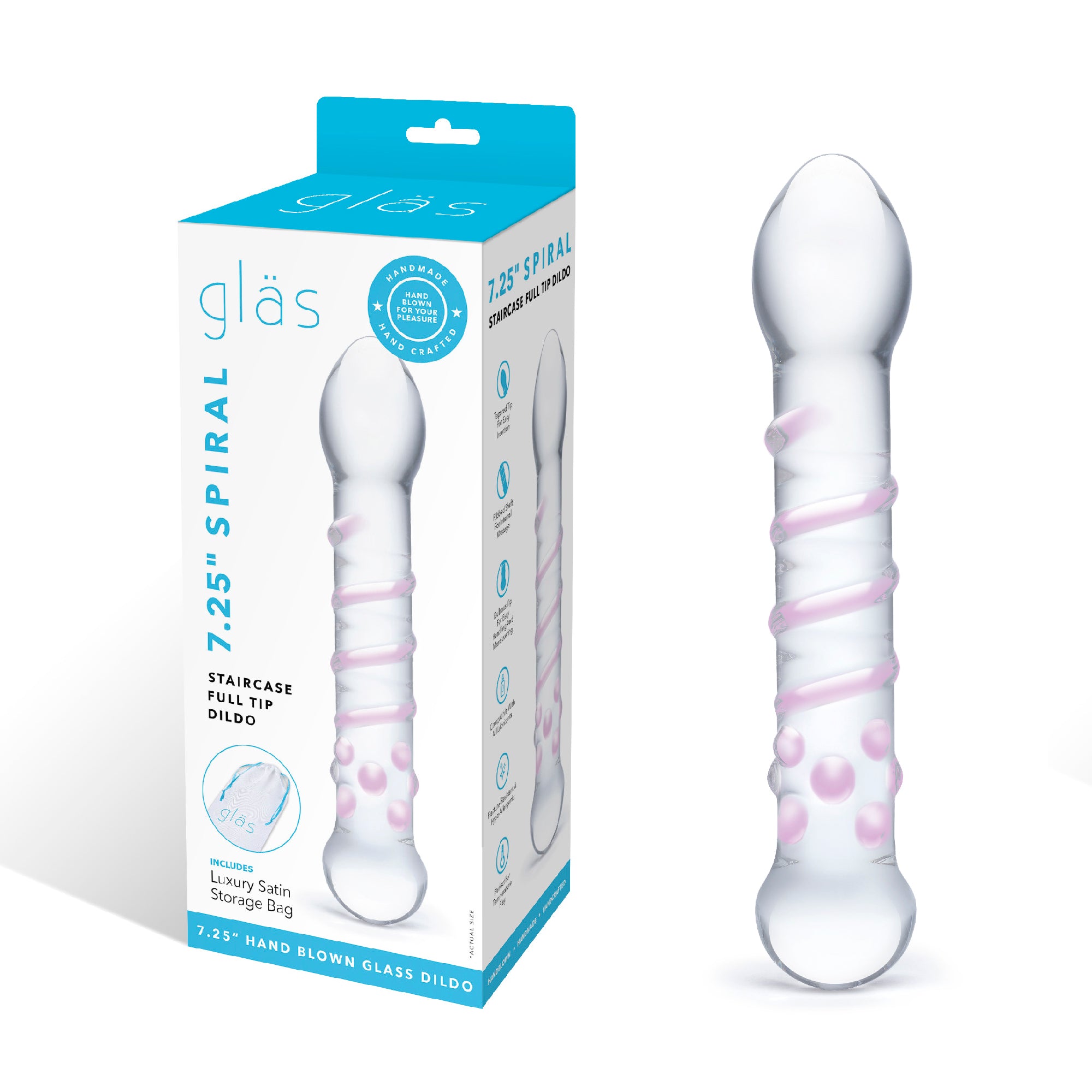7.25" Spiral Staircase Full Tip Dildo