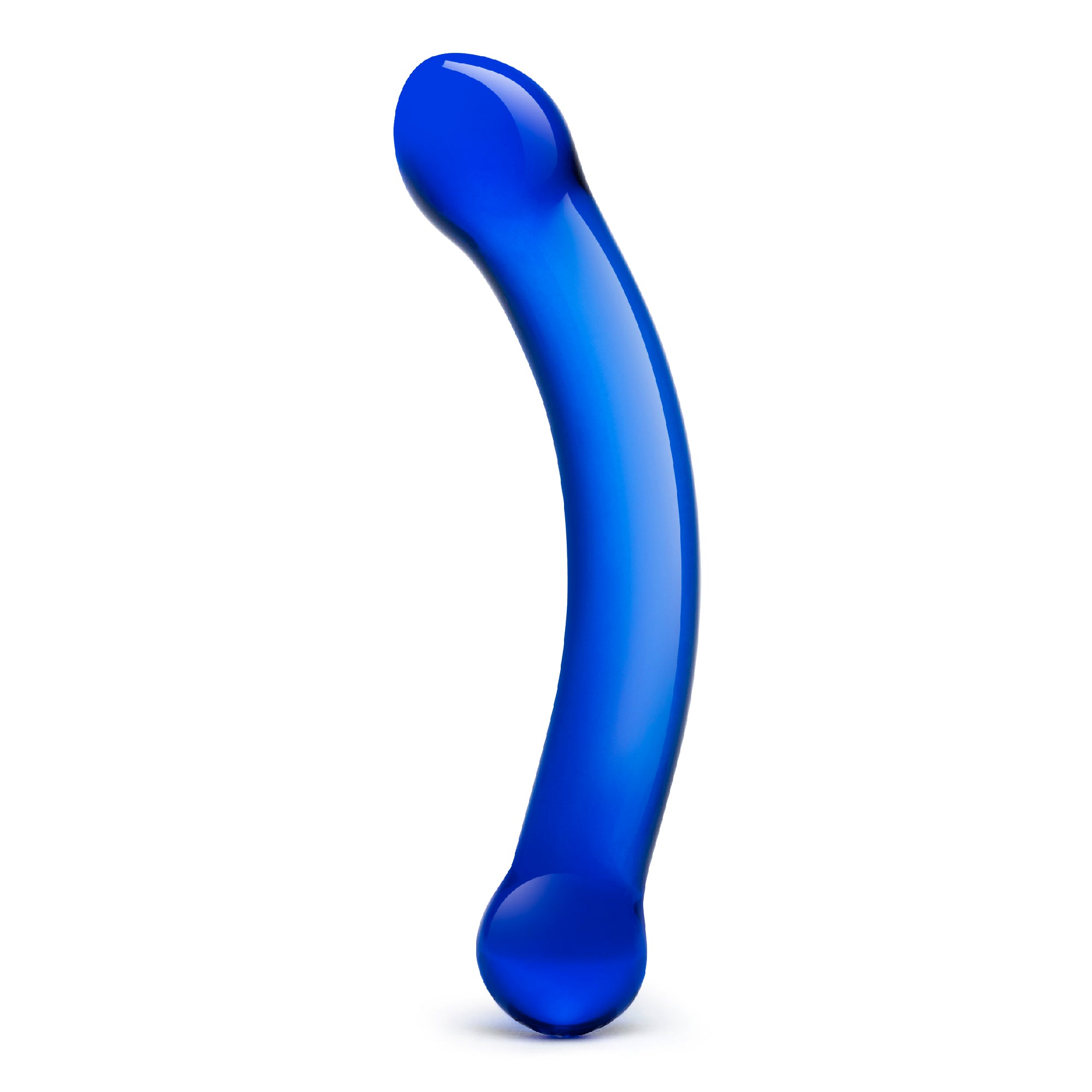 6" Curved G-spot Glass Dildo