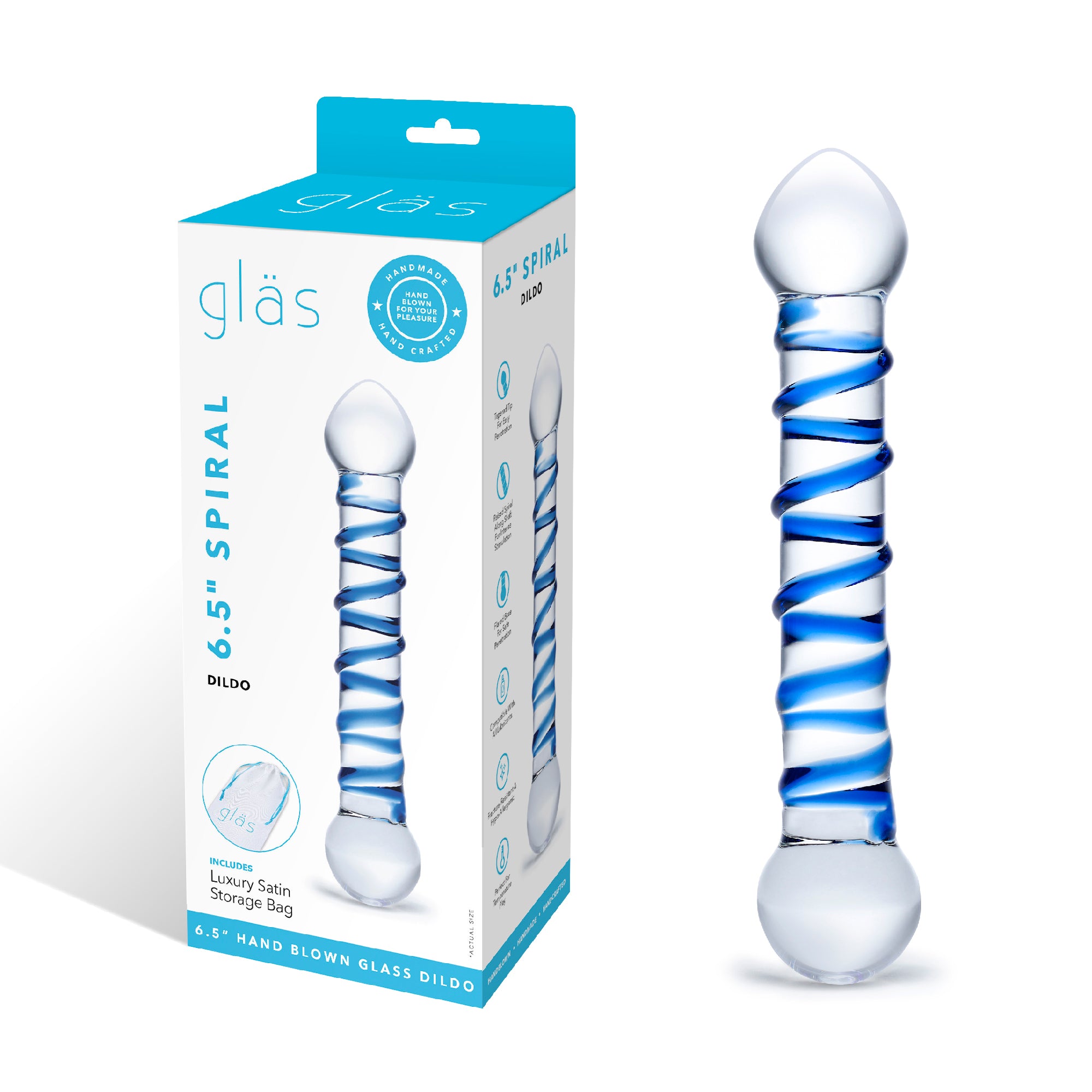 6.5" Spiral dildo
