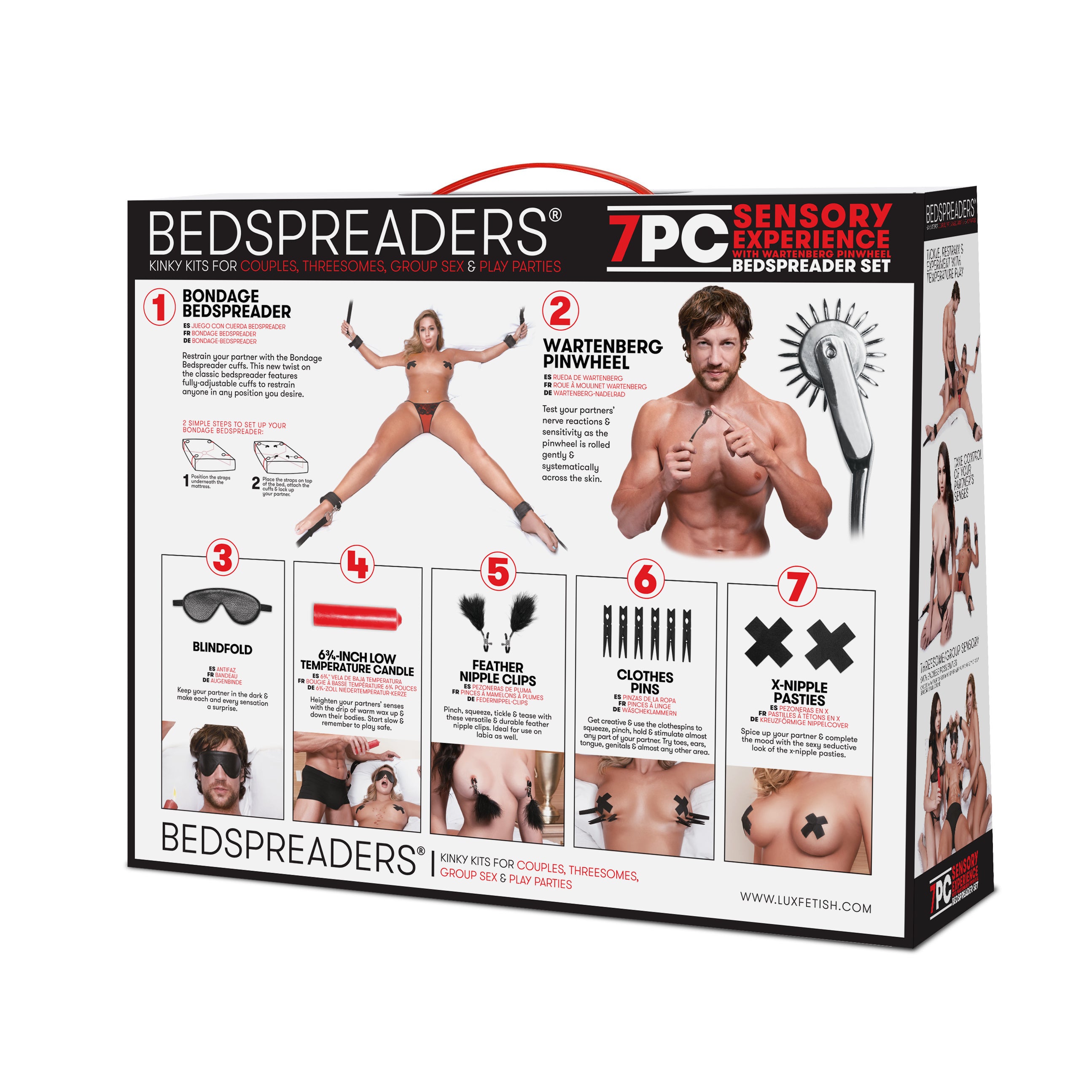 Sensory Experience With Wartenberg Pinwheel 7PC Bedspreader Set