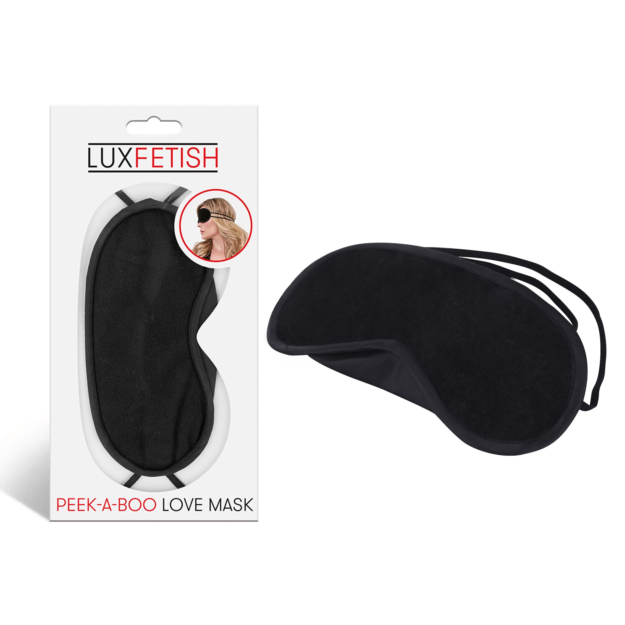 Peek-A-Boo Love Mask Black