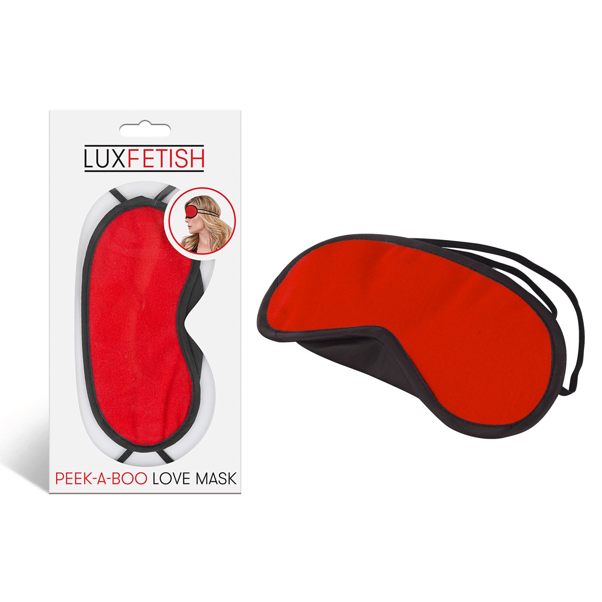 Peek-A-Boo Love Mask Red