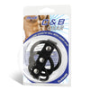 3 Ring Silicone Gates Of Hell With Leash Lead