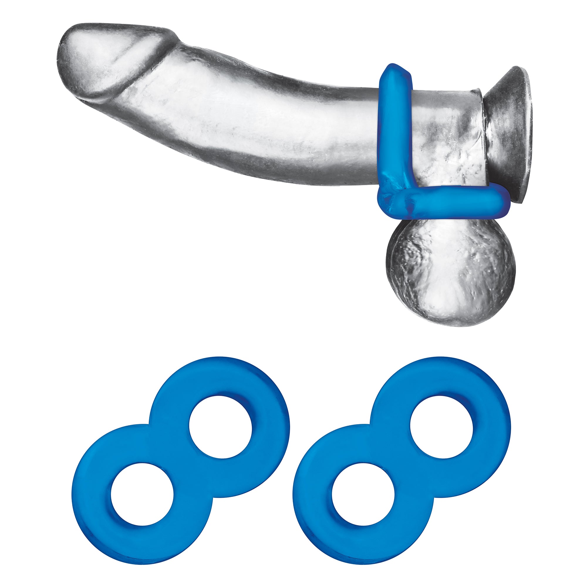 2-Pack Duo Cock And Ball Stamina Enhancement Ring