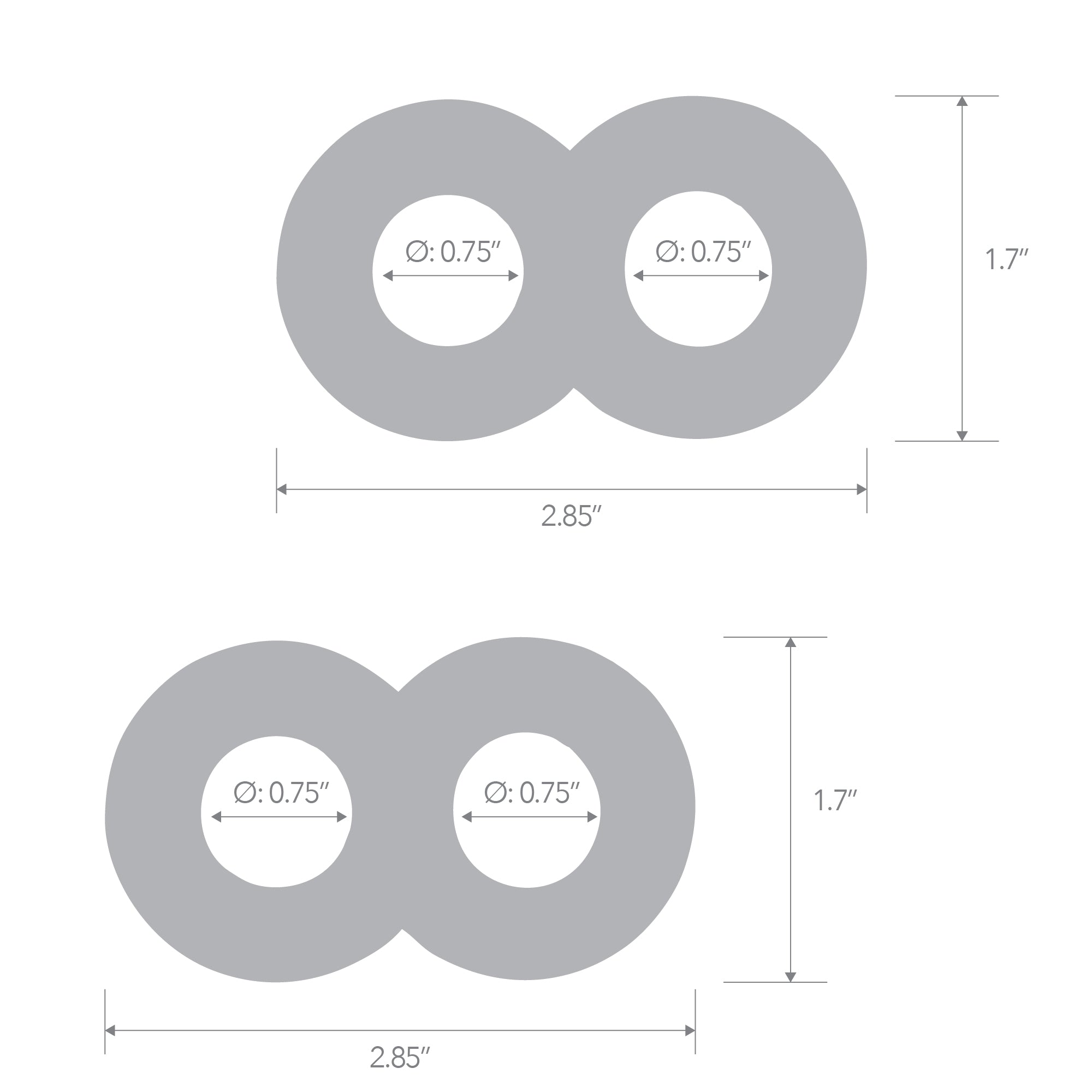2-Pack Duo Cock And Ball Stamina Enhancement Ring