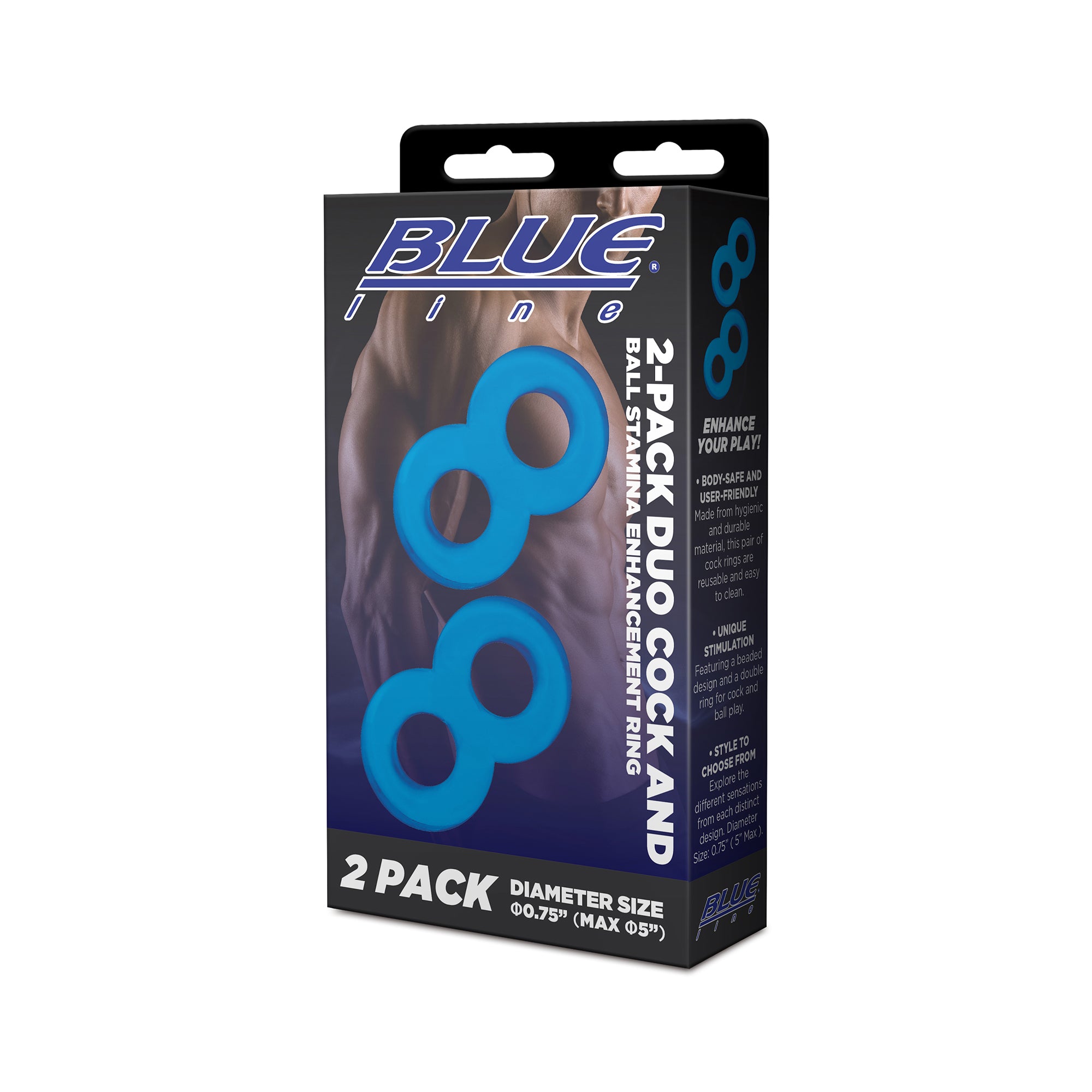 2-Pack Duo Cock And Ball Stamina Enhancement Ring