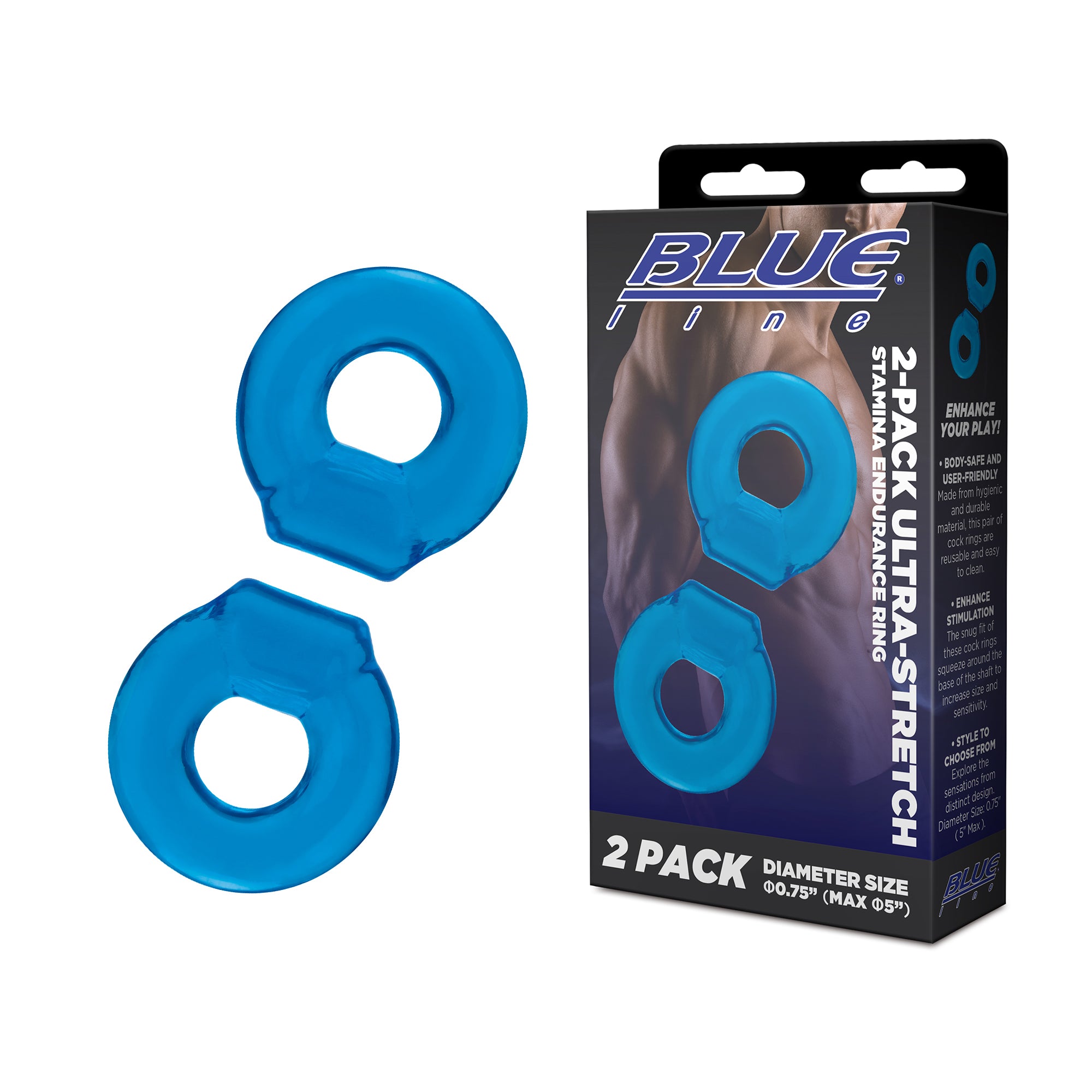 2-Pack Ultra-Stretch Stamina Endurance Ring