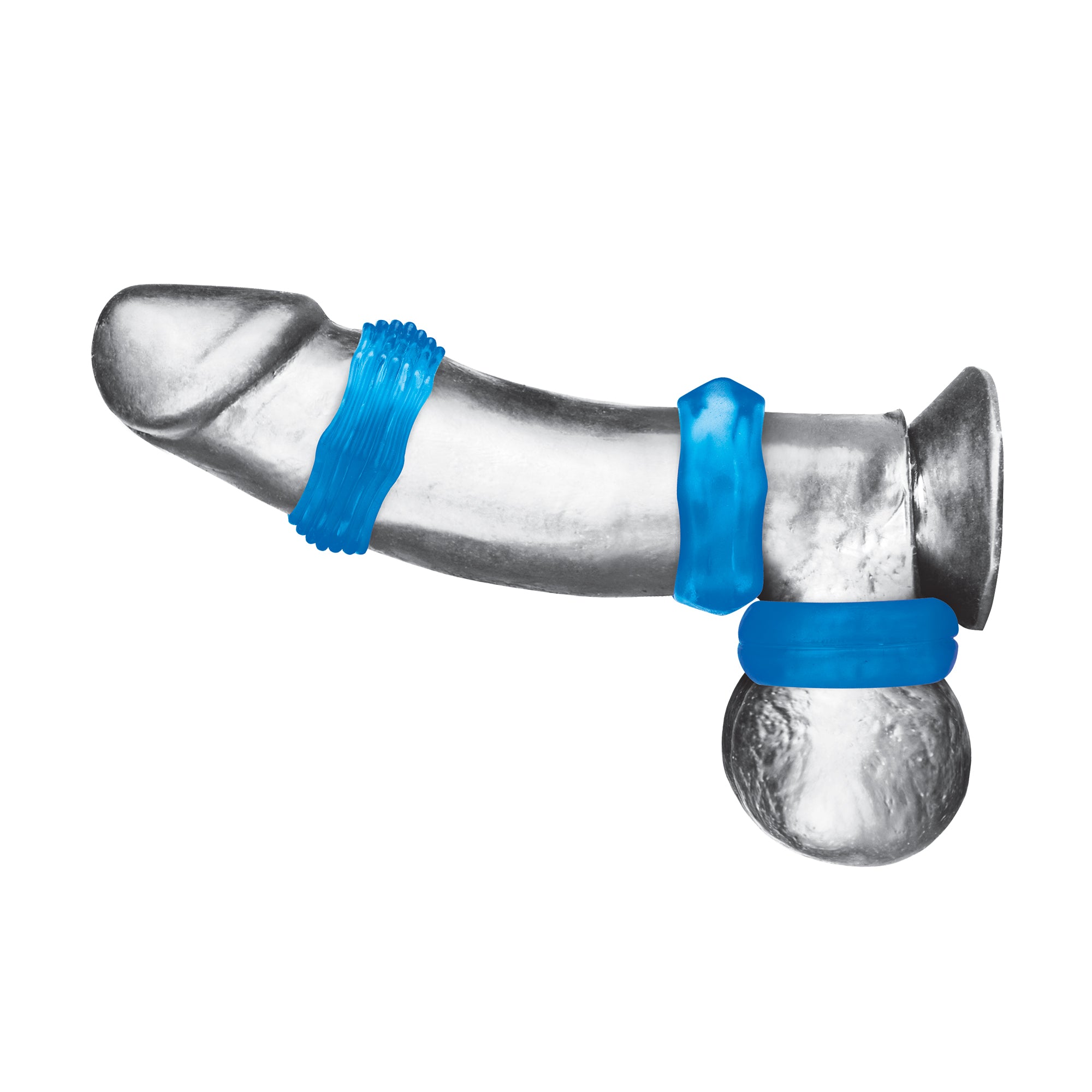 3-Pack Nuts & Bolts Stretch Cock Ring Set