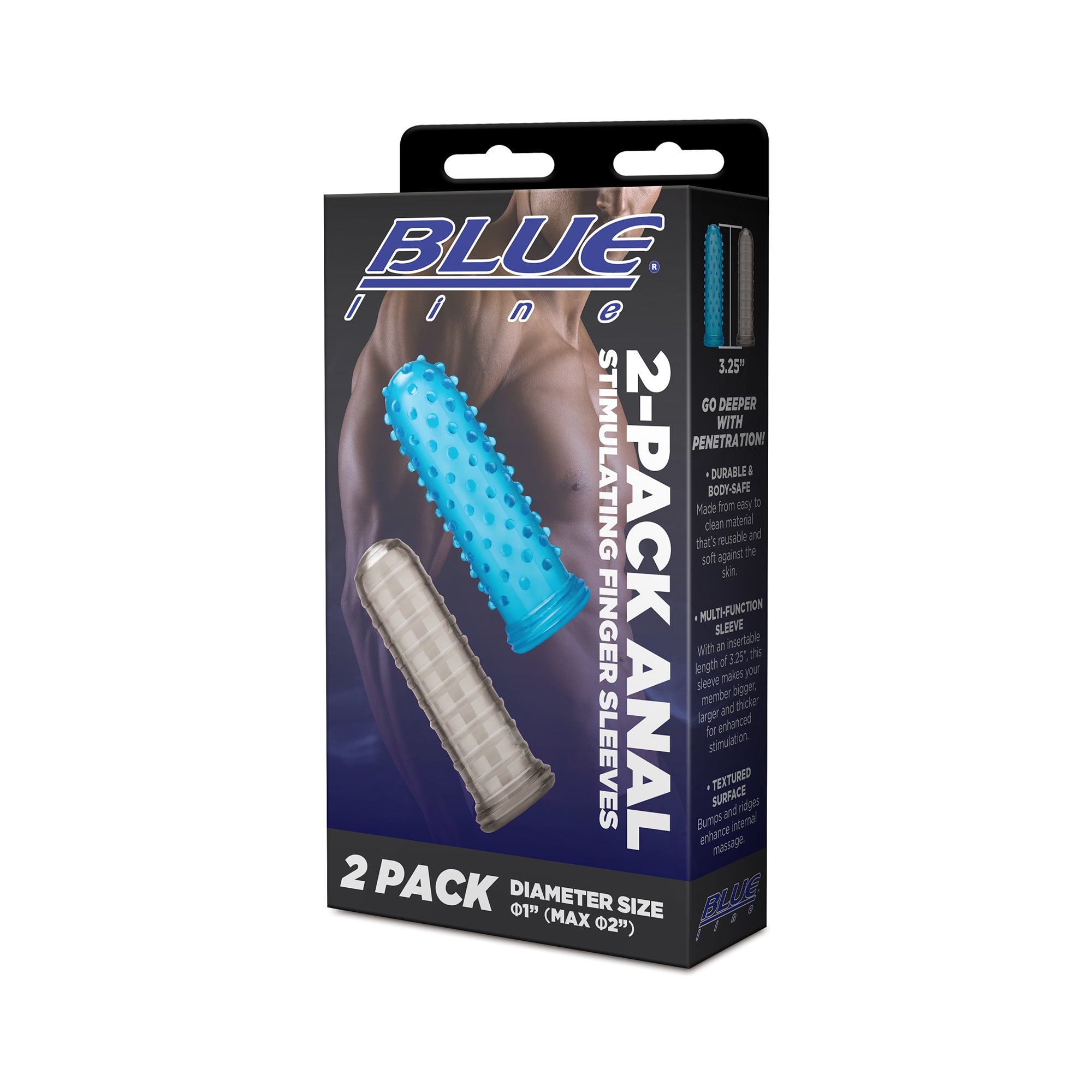 2-Pack Anal Stimulating Finger Sleeves