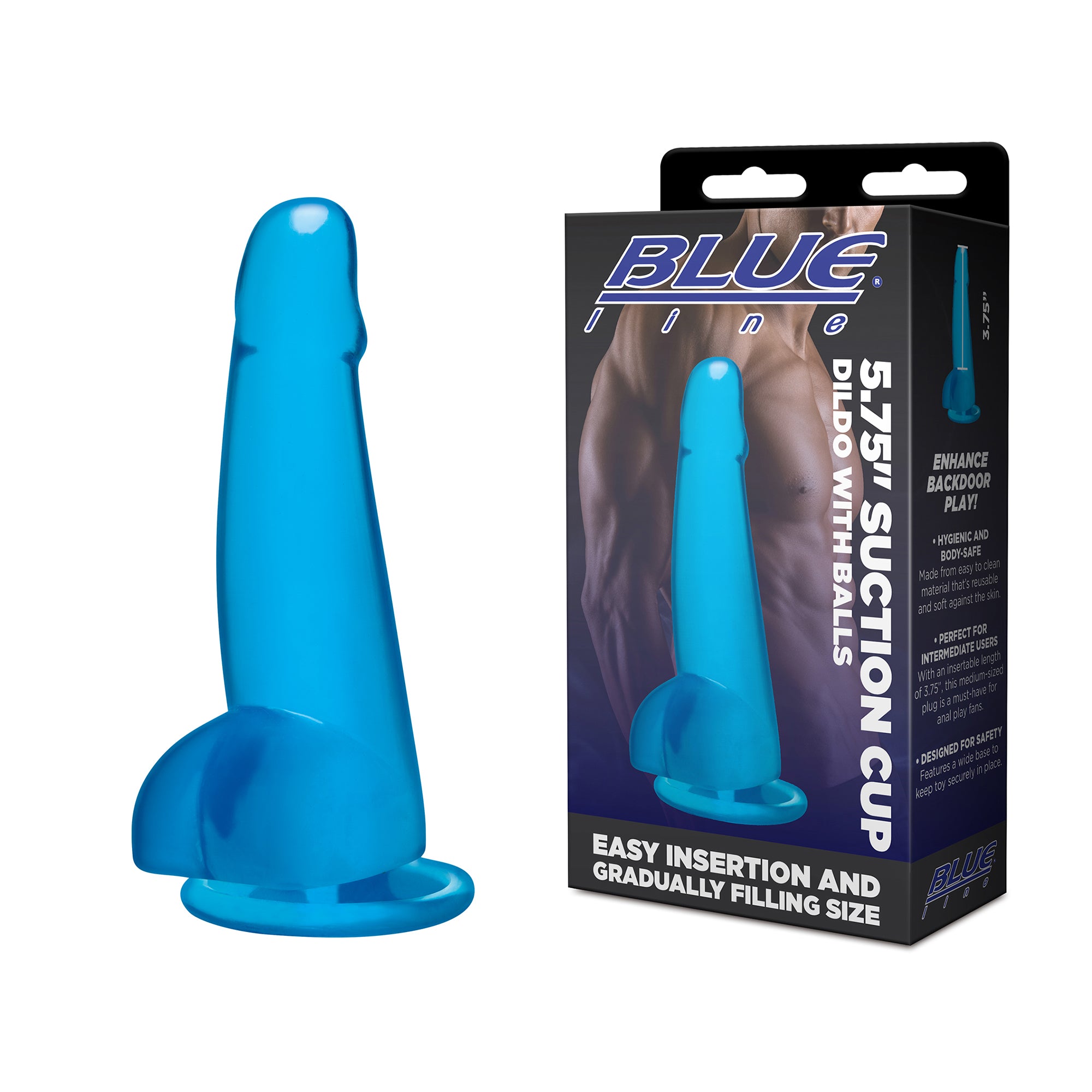 5.75" Suction Cup Dildo with Balls