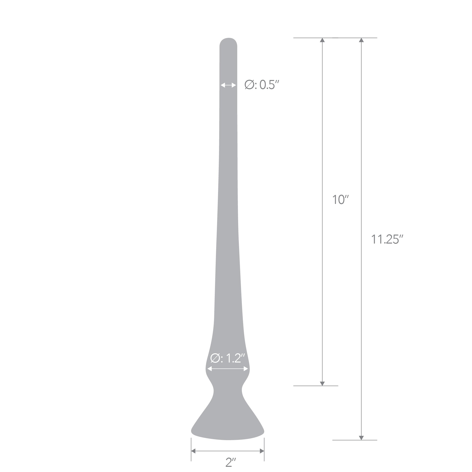 11.75" Ultra Deep Dive Butt Plug