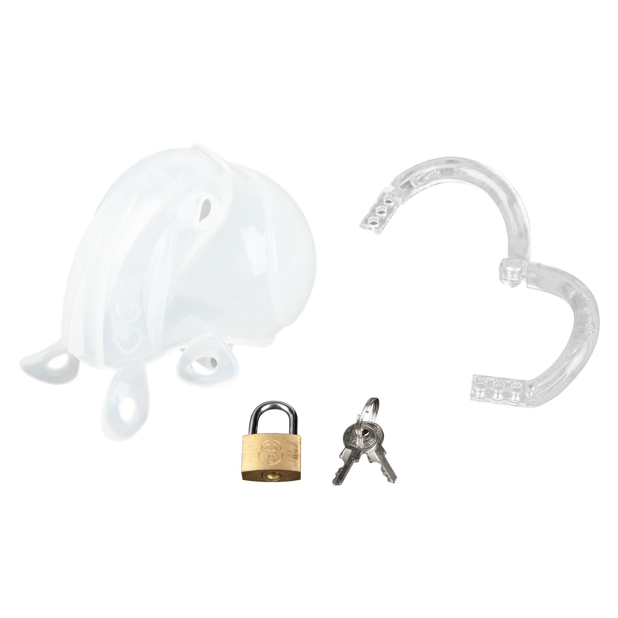 Full Restraint Silicone Cock And Balls Chastity Device 100% Coverage