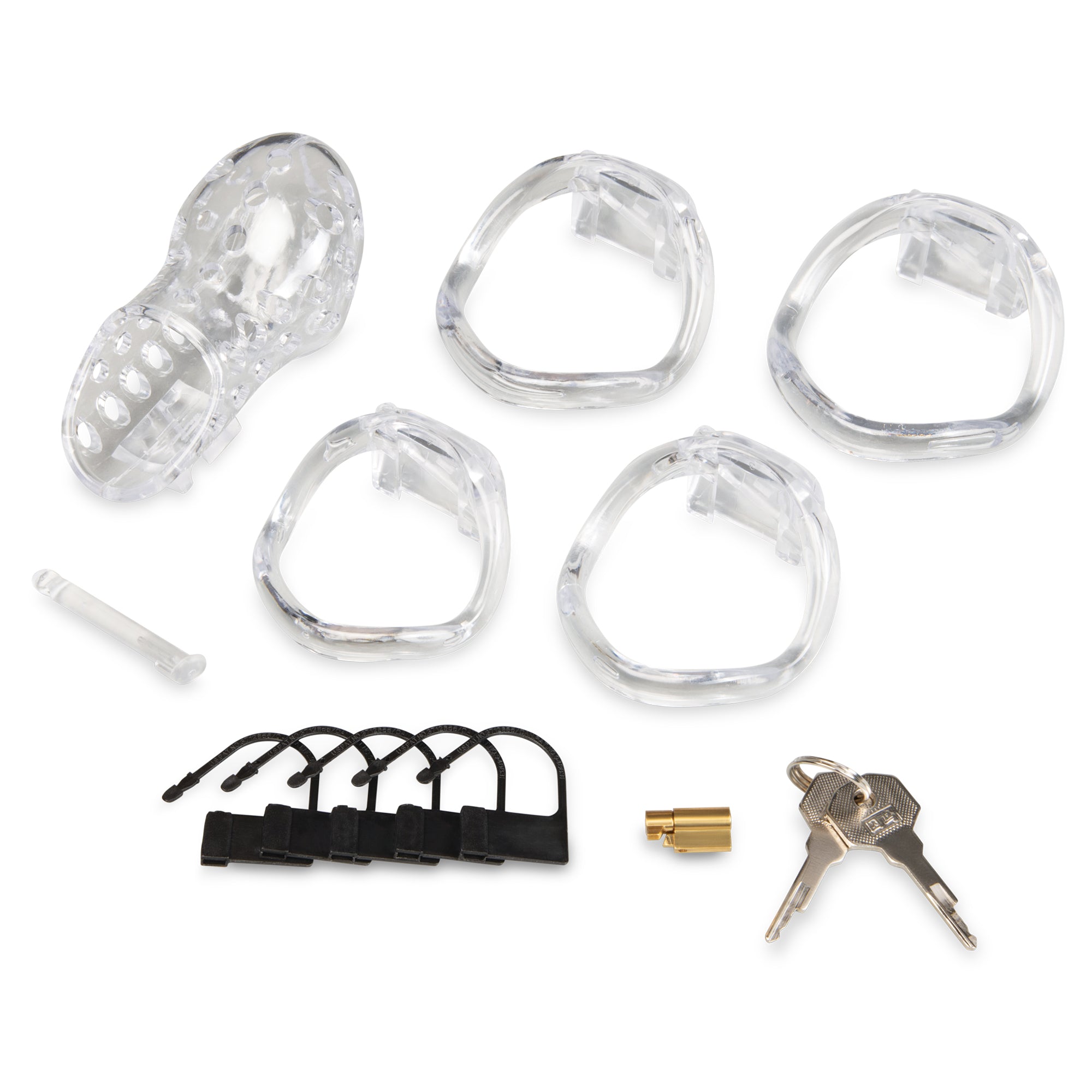 2.75” Acrylic See Thru Chastity Cock Cage