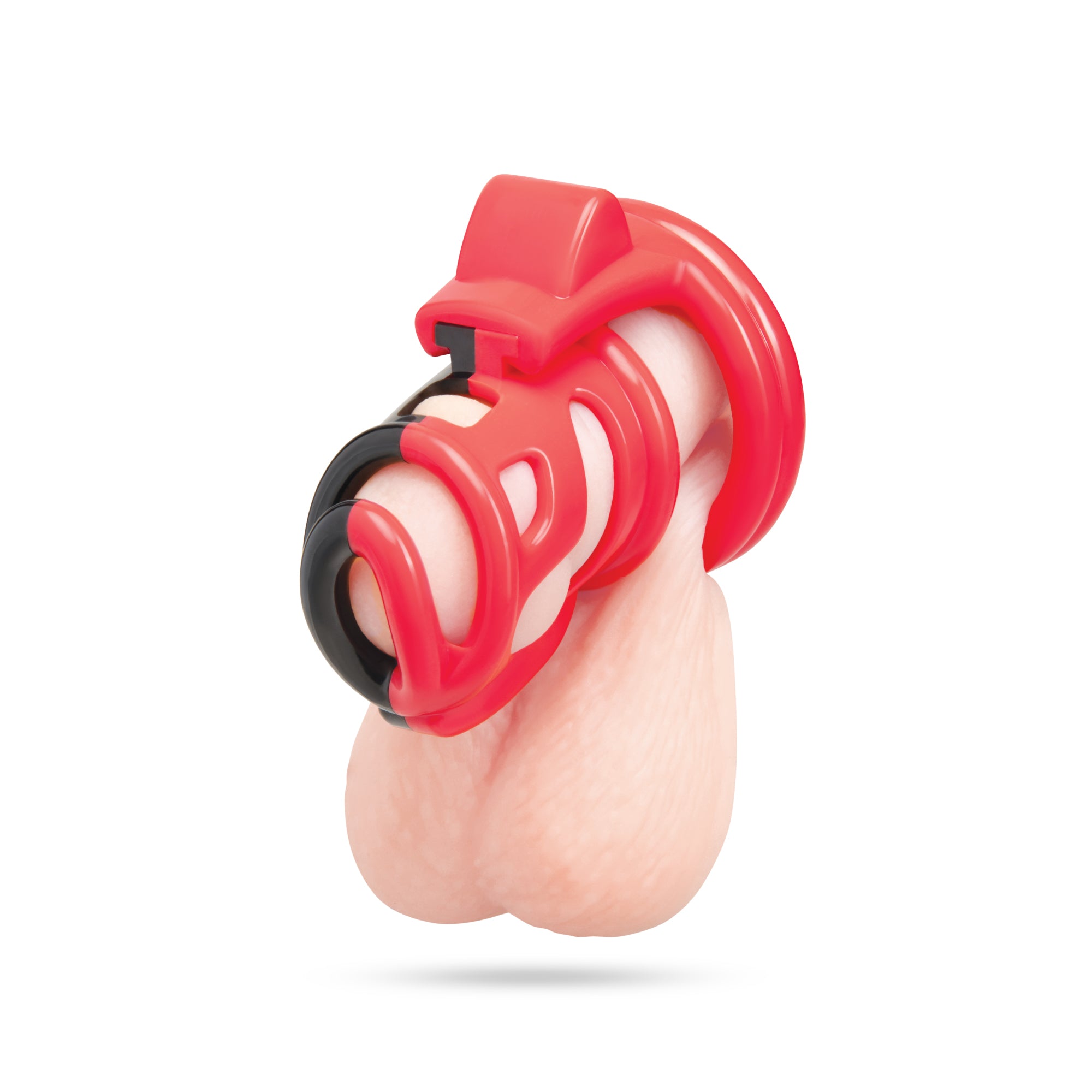 2" Red Zone Cock Shackle Chastity Cage