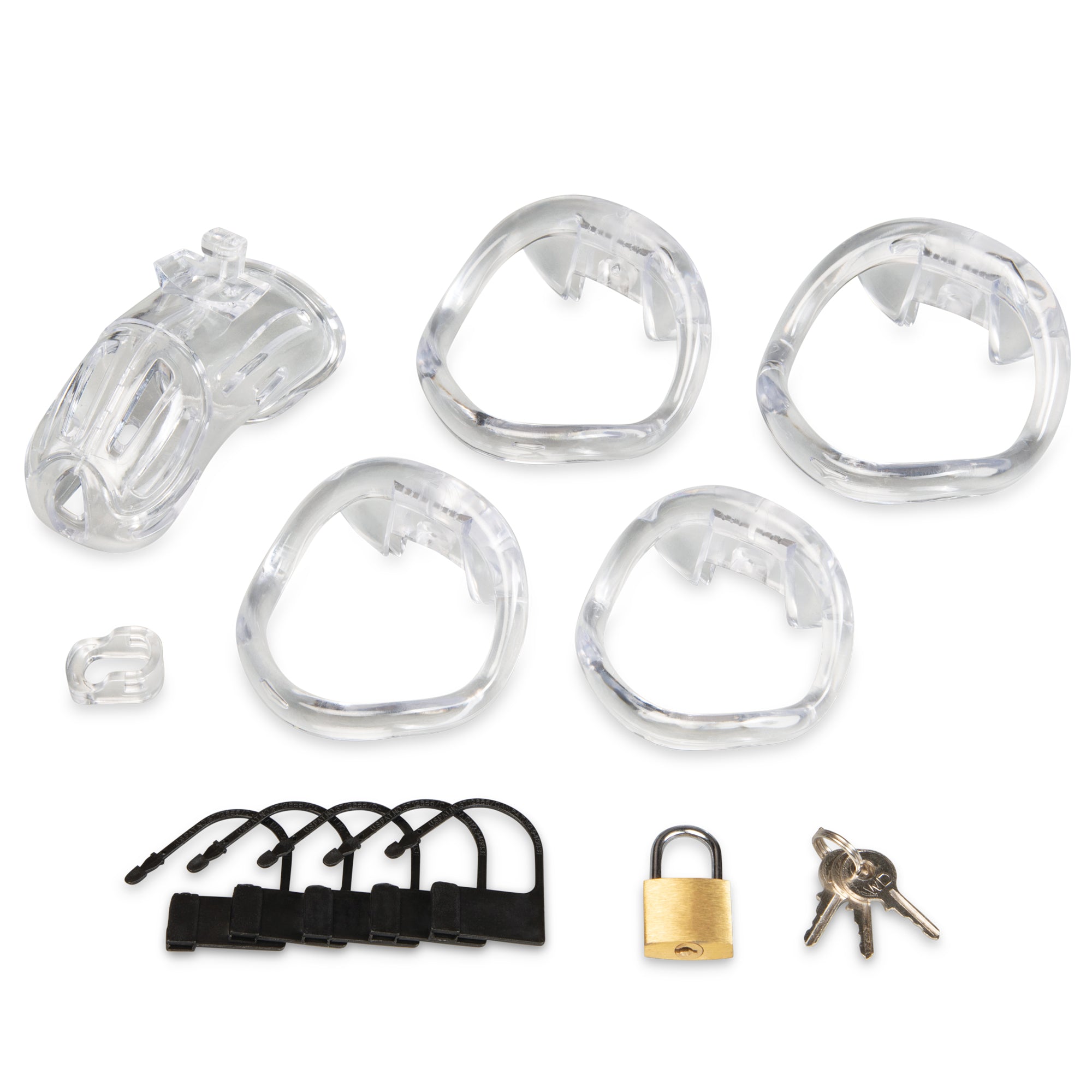 2” Acrylic See Thru Chastity Cock Cage