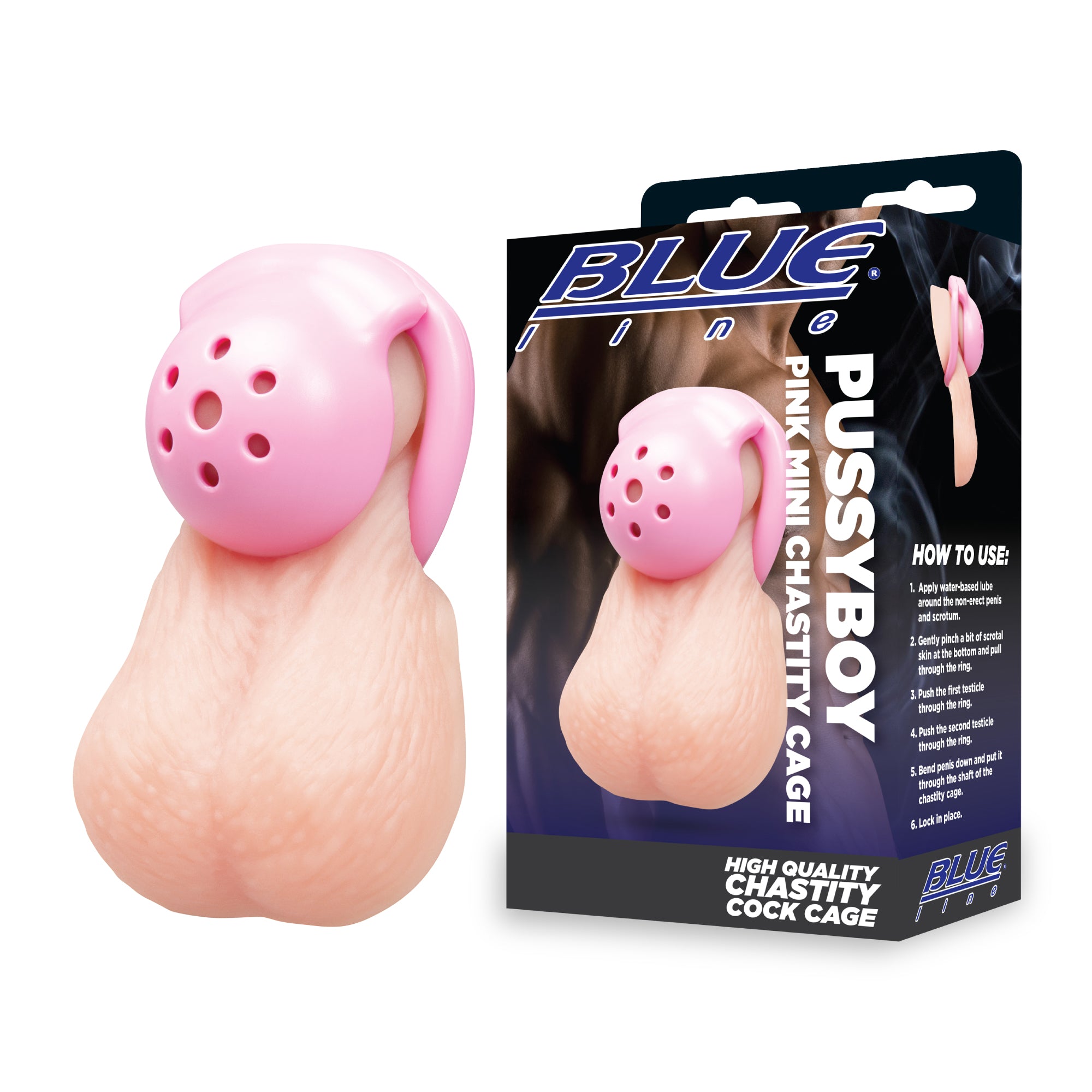 Pussyboy Pink Mini Chastity Cage