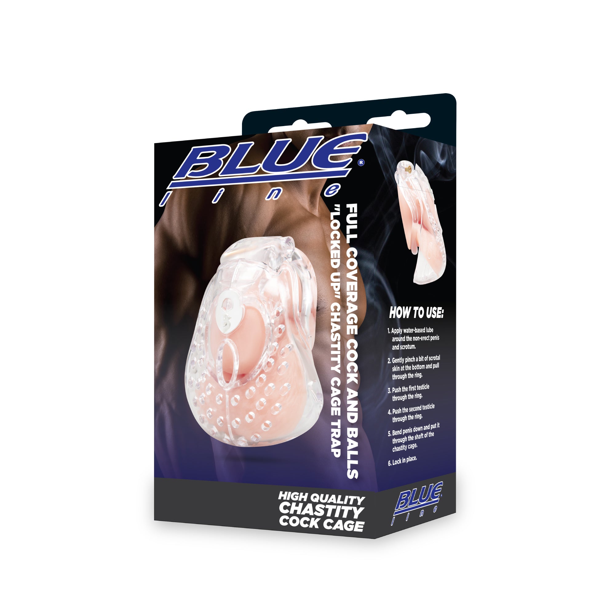 Full Coverage Cock and Balls "Locked Up" Chastity Cage Trap