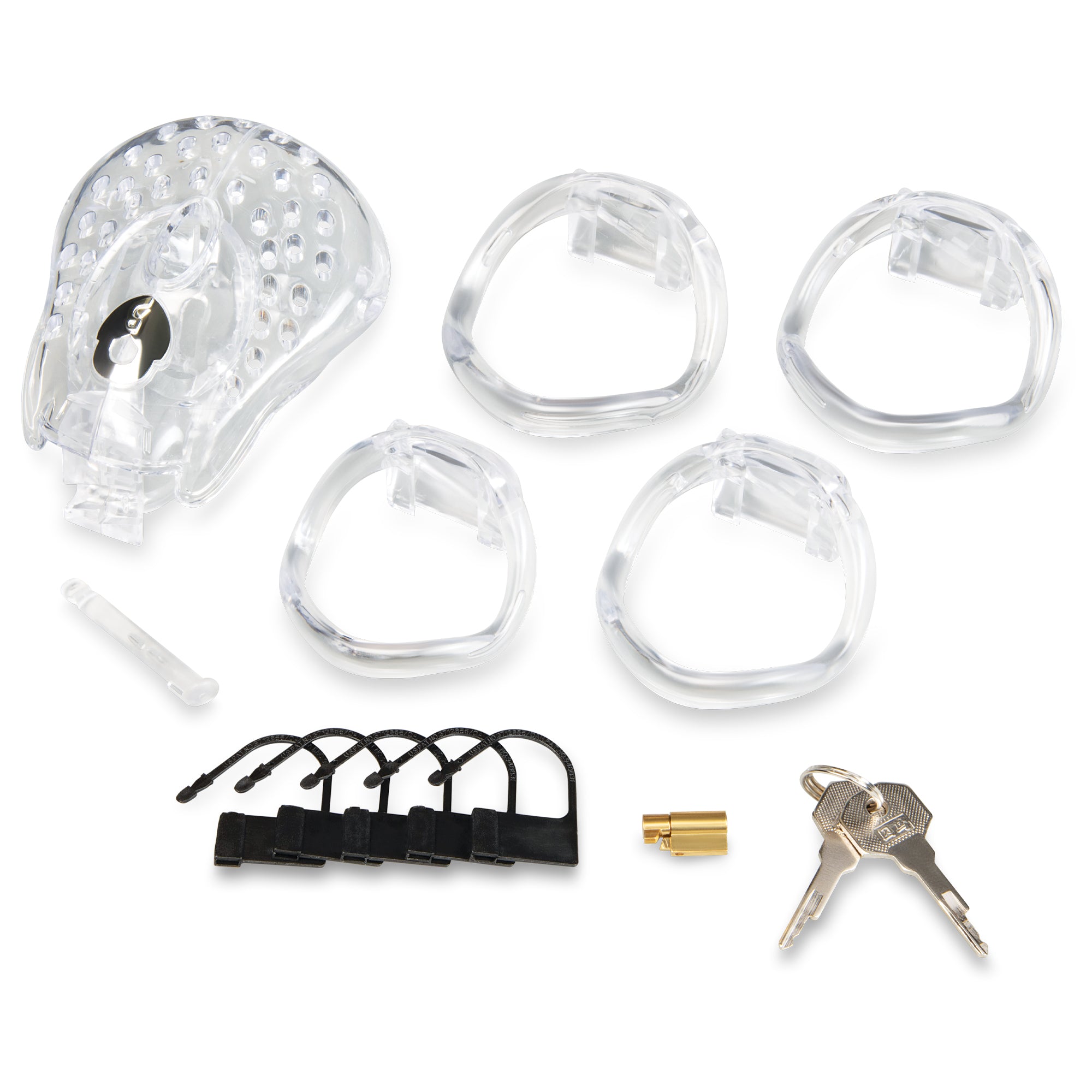 Full Coverage Cock and Balls "Locked Up" Chastity Cage Trap
