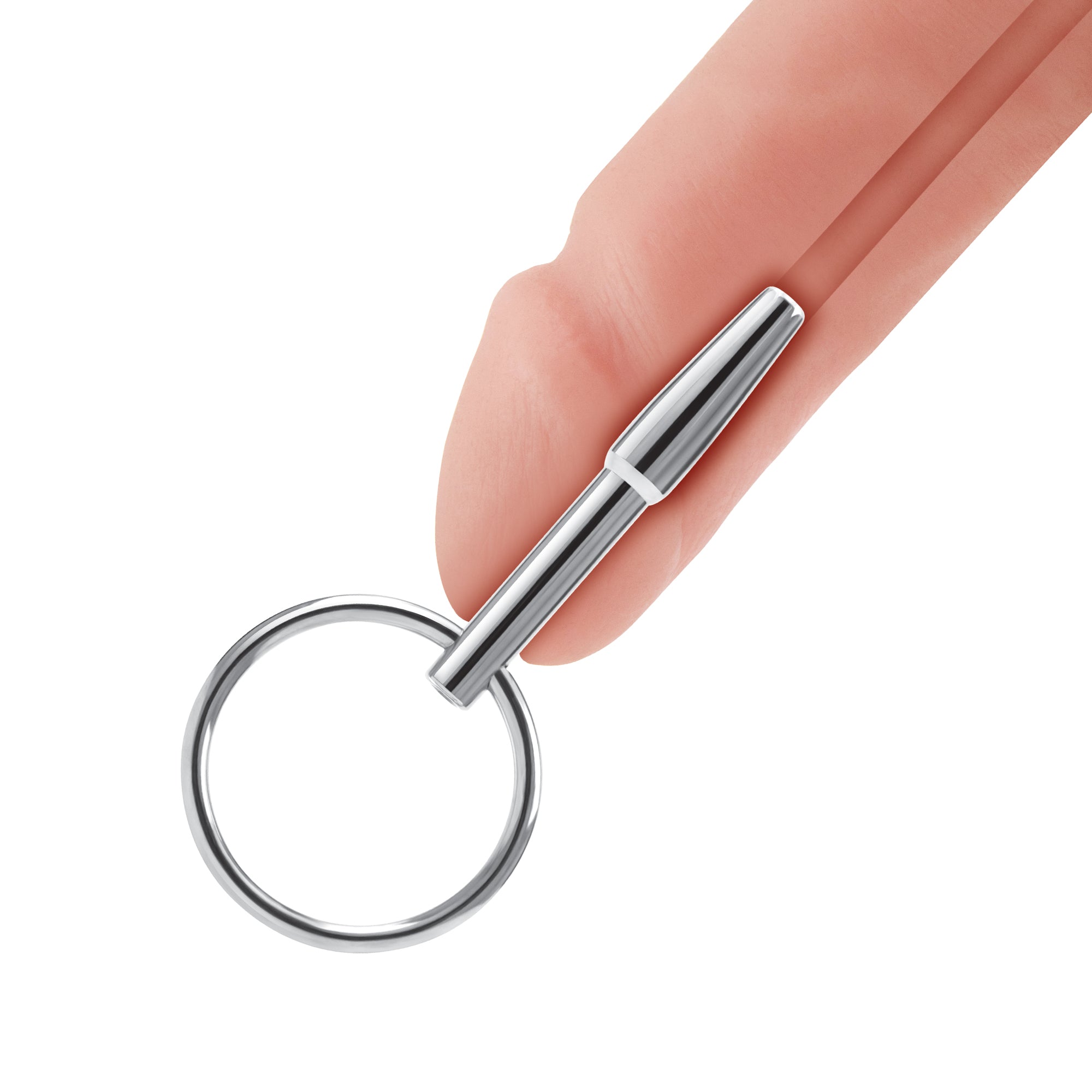 Stainless Steel Penis Plug with Ring