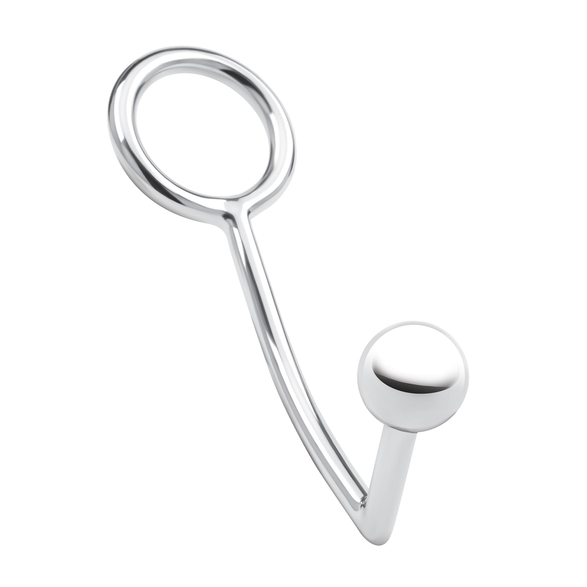 Stainless Steel Anal Hook & Cock Ring (45mm)