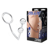 2 Bead Stainless Steel Anal Hook & Cock Ring (45mm)