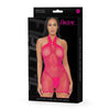 Electric Pink Halter Dress