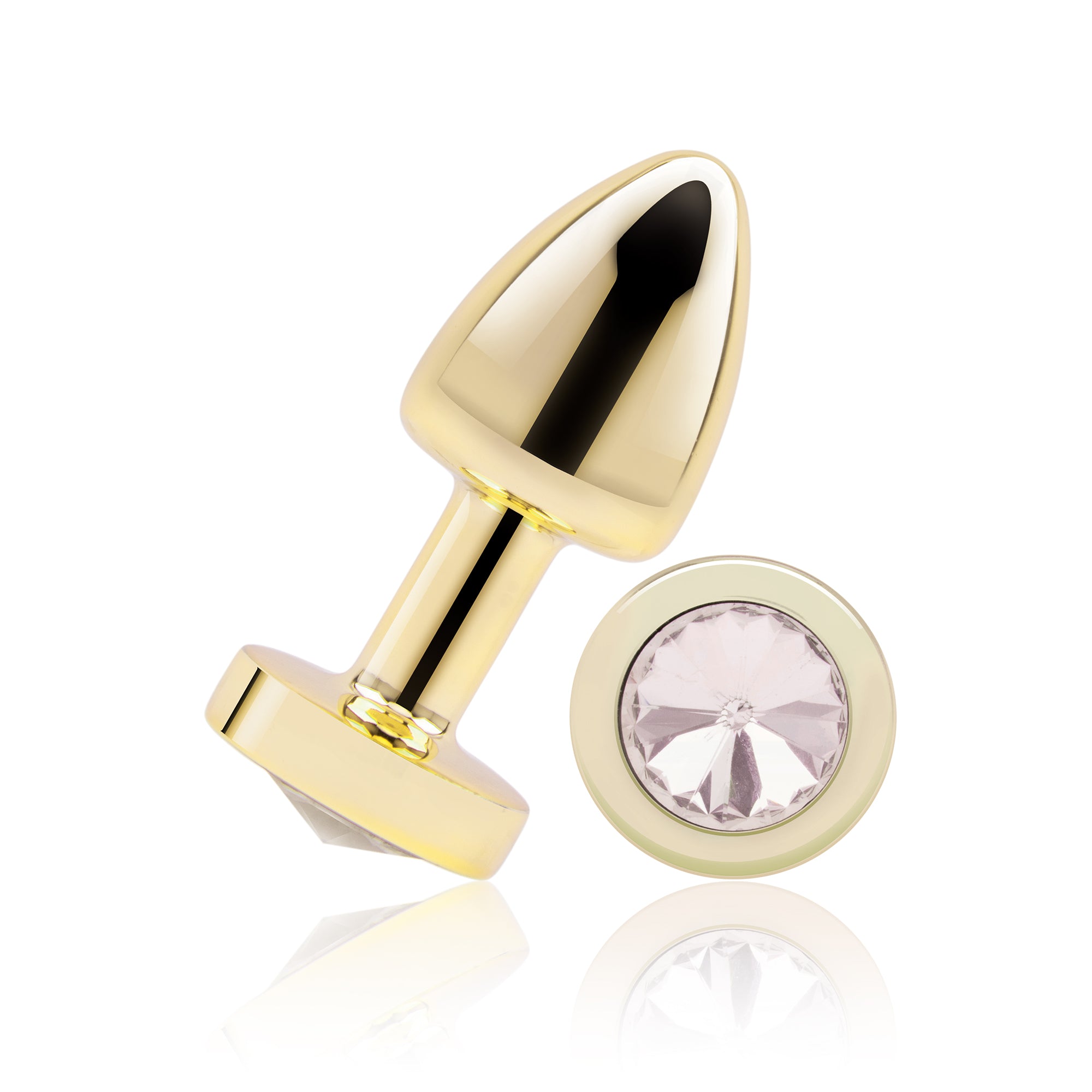 2” Beginners Bling Bling Metal Butt Plug - Gold