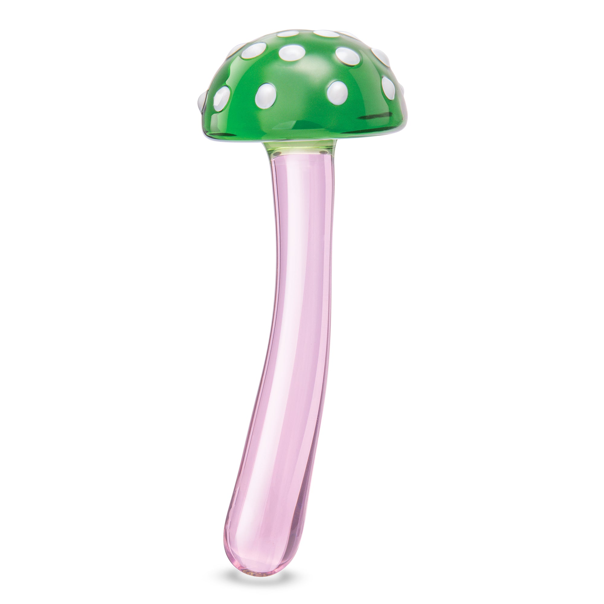 Magic Mushroom Dildo 7.5" Glass Dildo