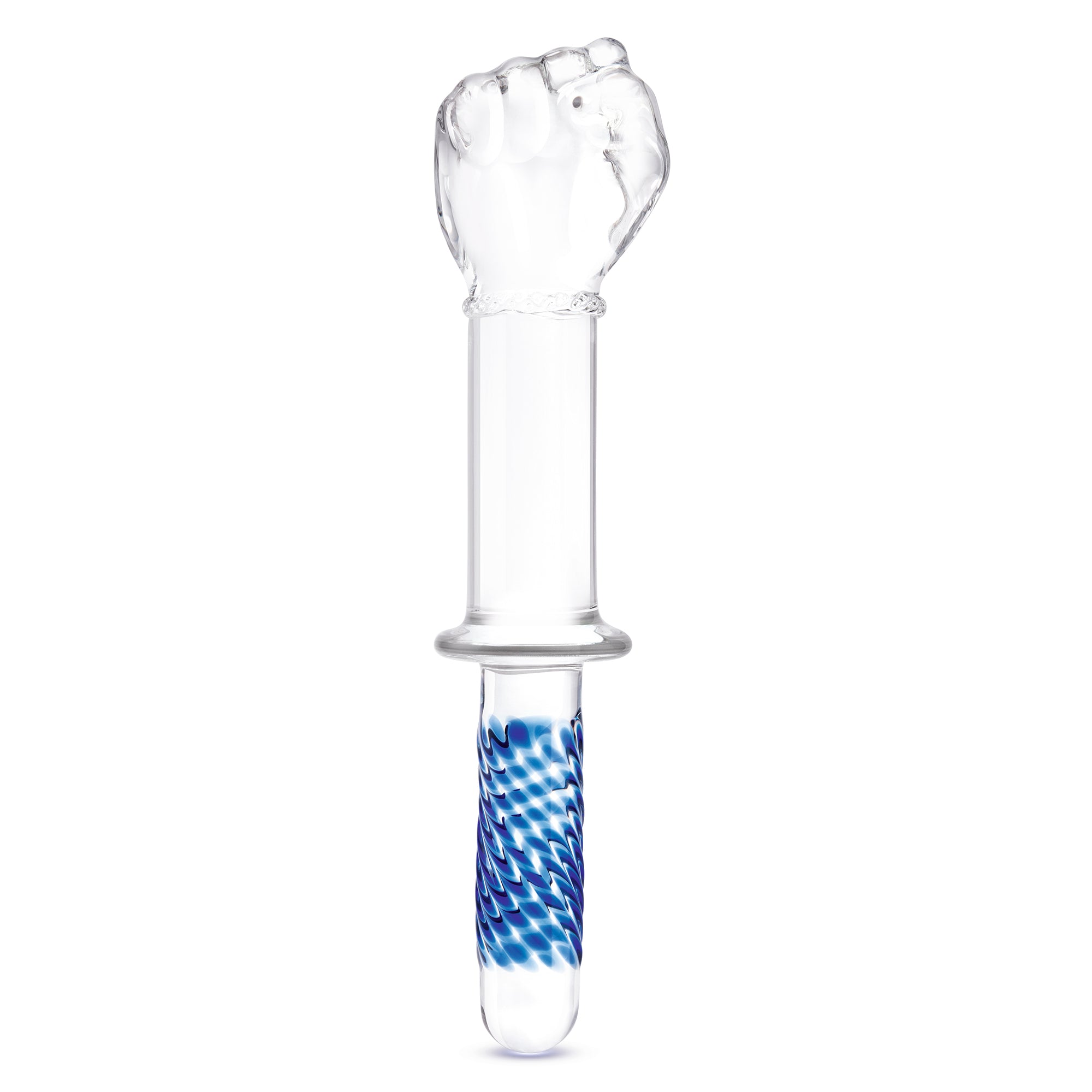 11" Glass Fist Double Ended With Handle Grip