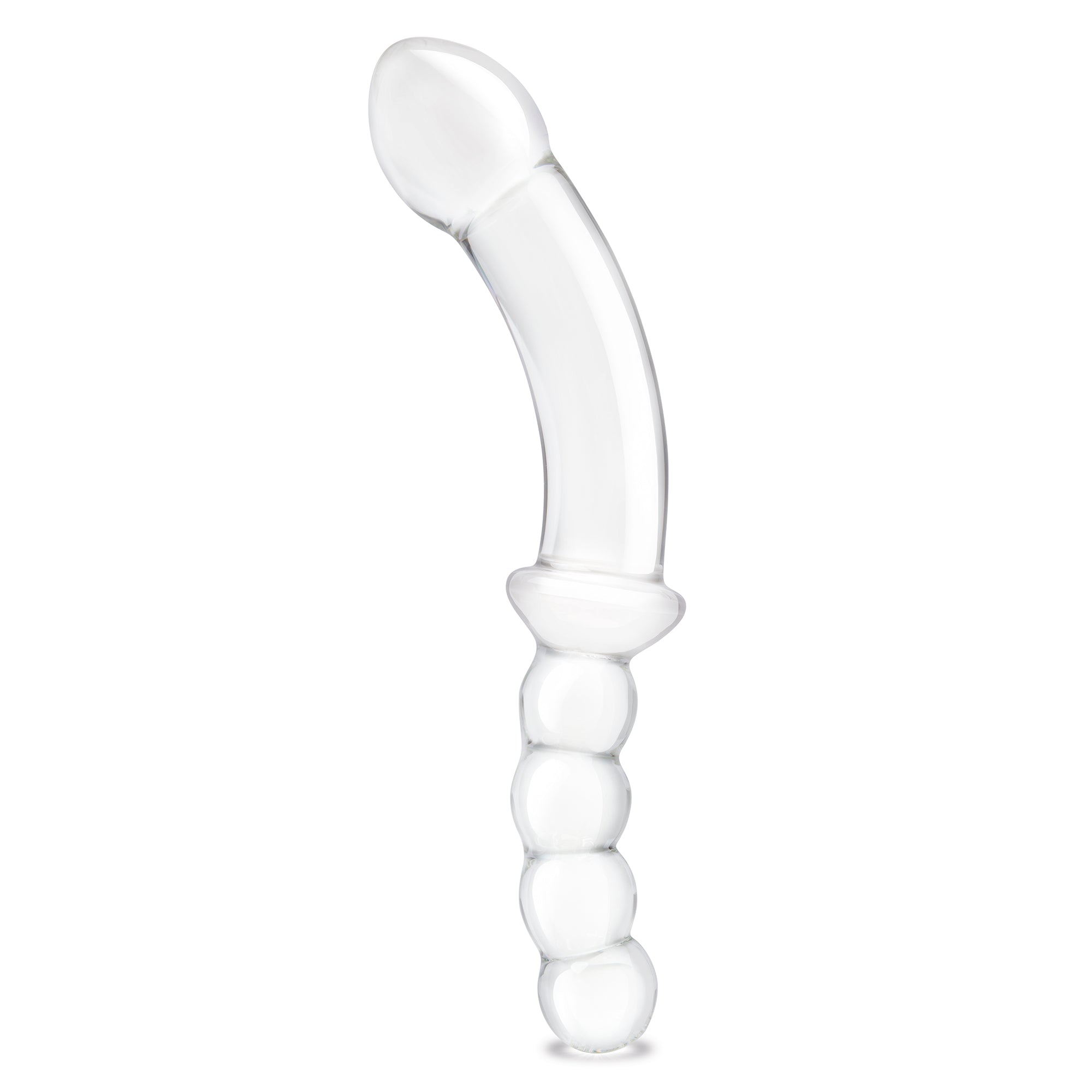 12.5" Girthy Double Sided Dong With Anal Bead Grip Handle