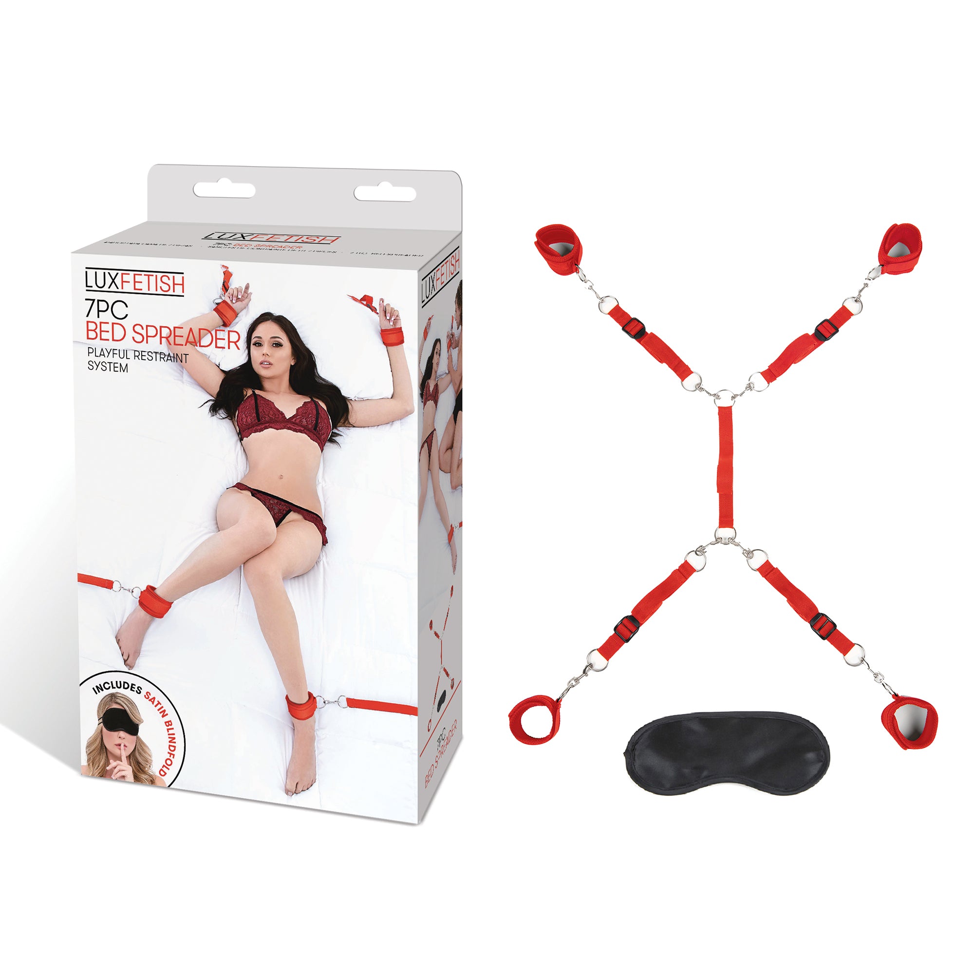7 PC Bed Spreader - Red