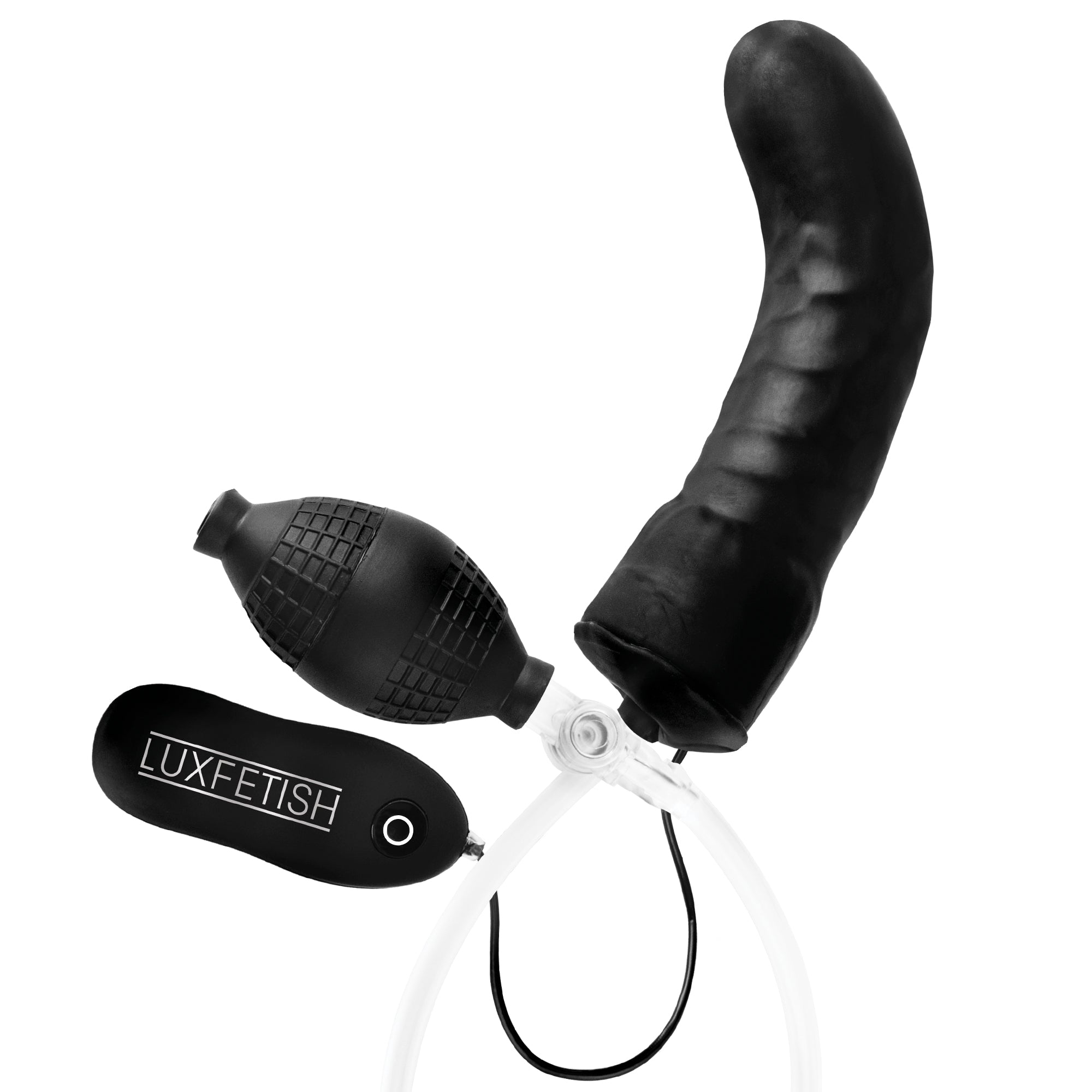 6" Inflatable Vibrating Curved Dildo