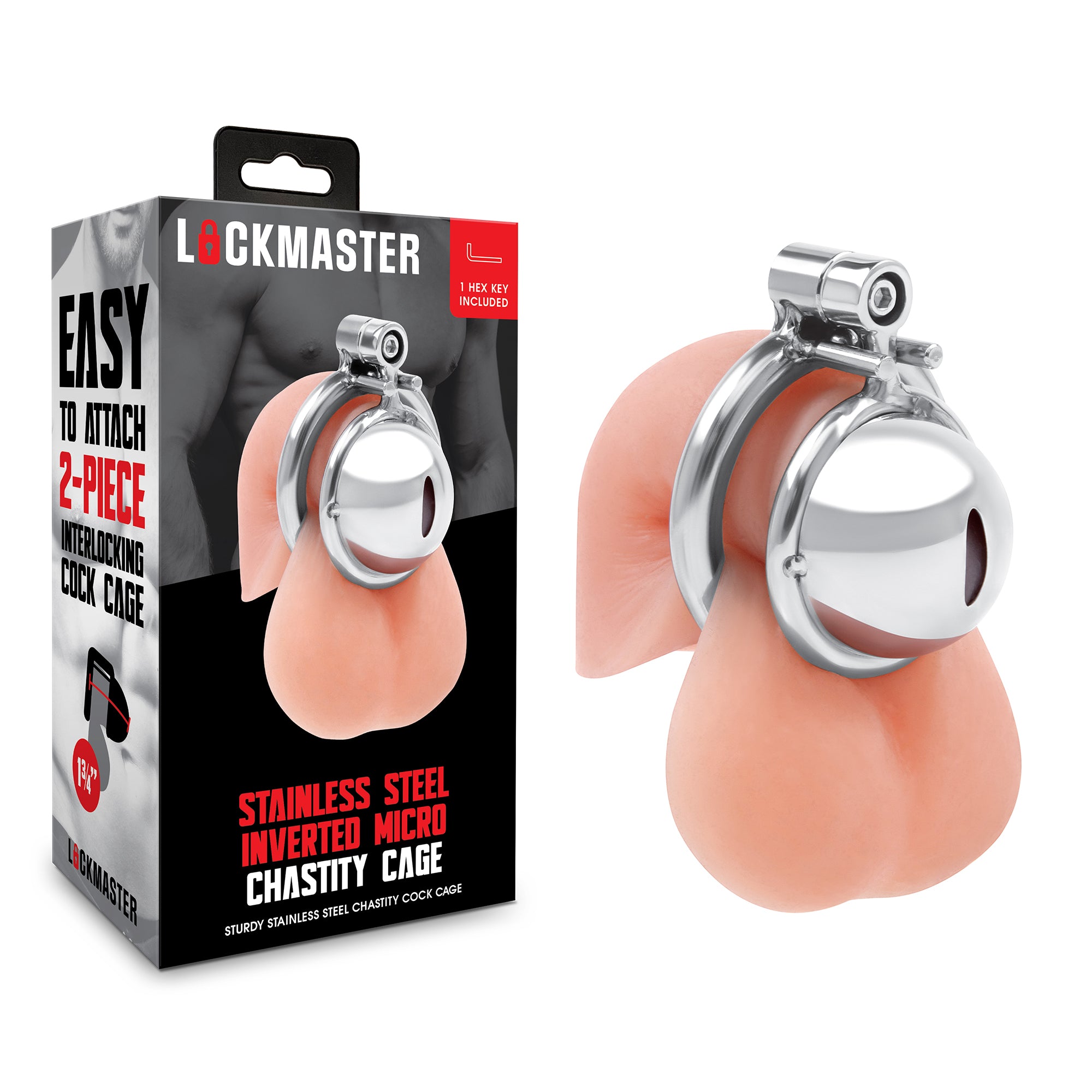 Stainless Steel Inverted Micro Chastity Cage