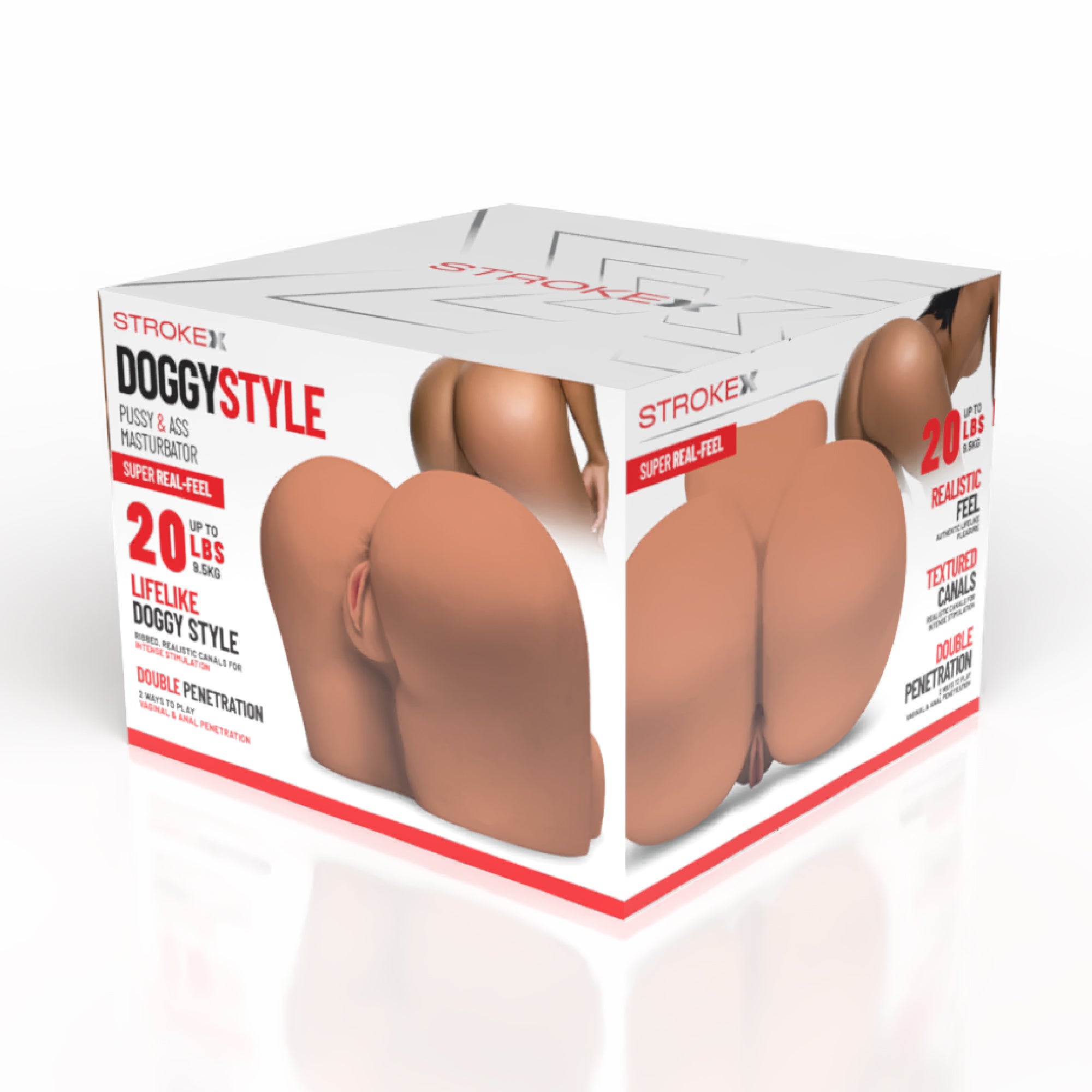 Doggystyle Pussy & Ass Masturbator - Brown