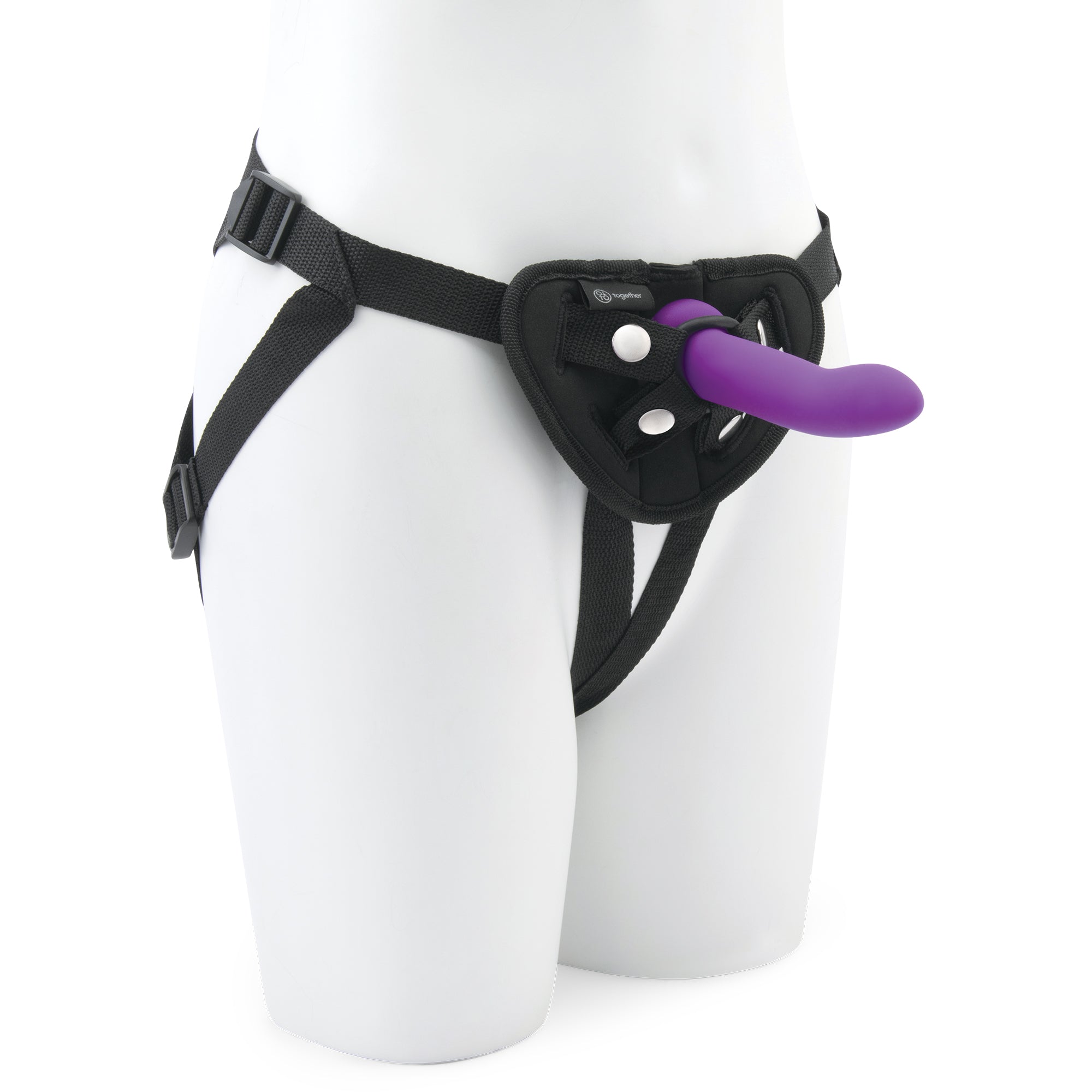 DUO 2PC 5.5" & 7.75" Silicone Dildo & Harness Set