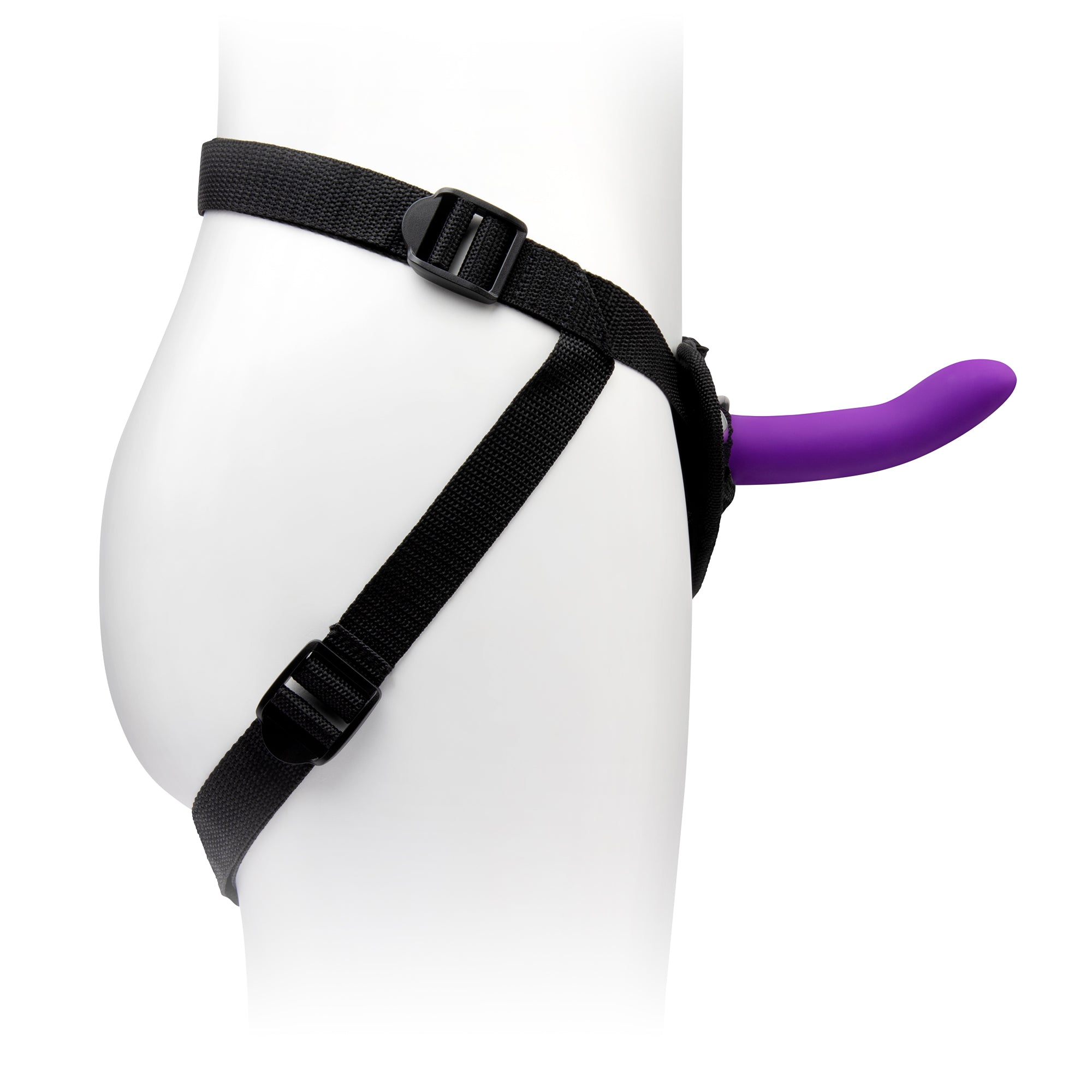 DUO 2PC 5.5" & 7.75" Silicone Dildo & Harness Set