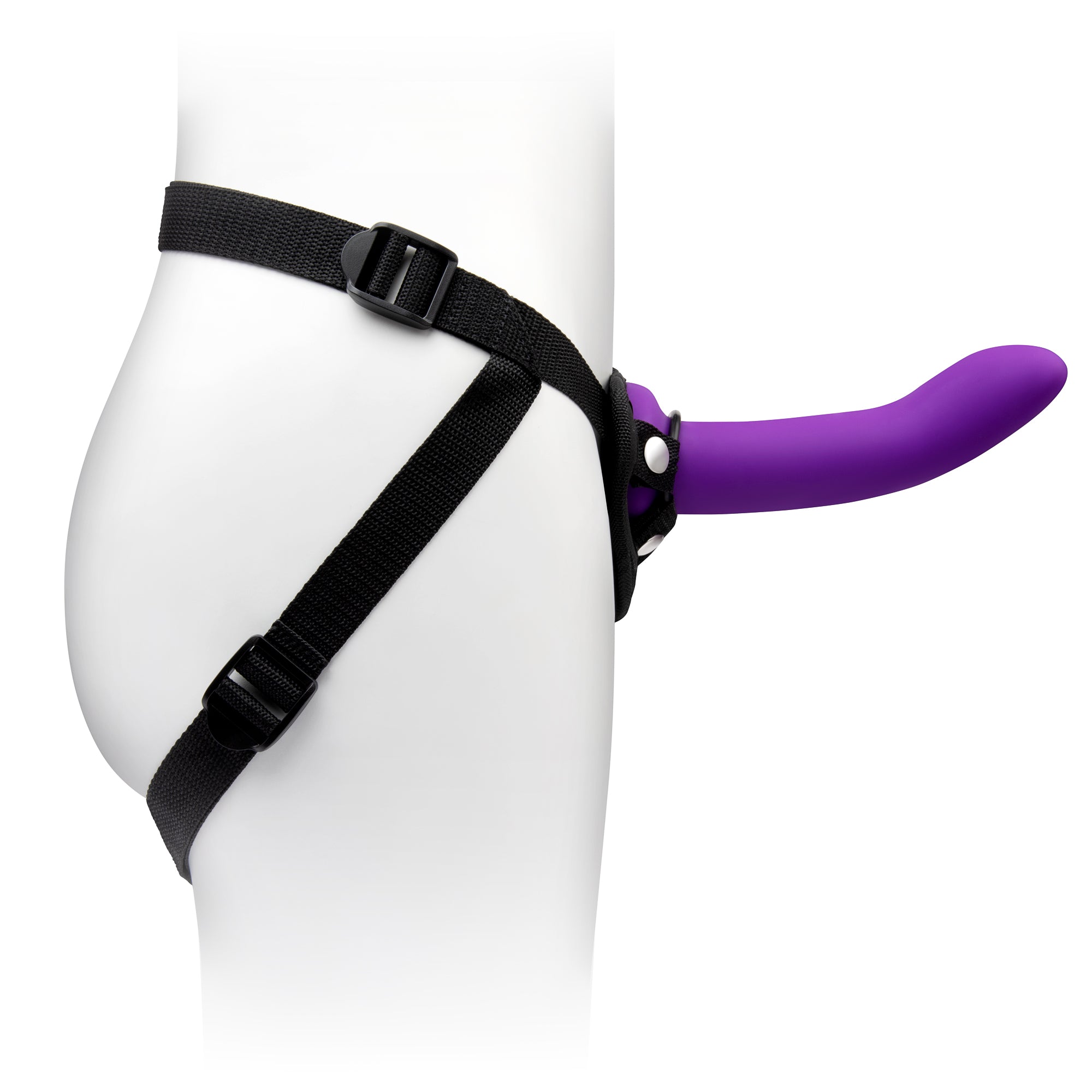 DUO 2PC 5.5" & 7.75" Silicone Dildo & Harness Set