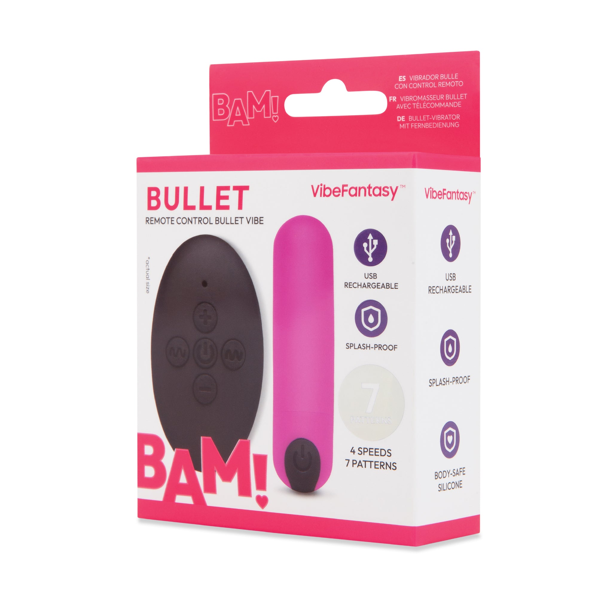 BAM! Remote Control Bullet - Pink