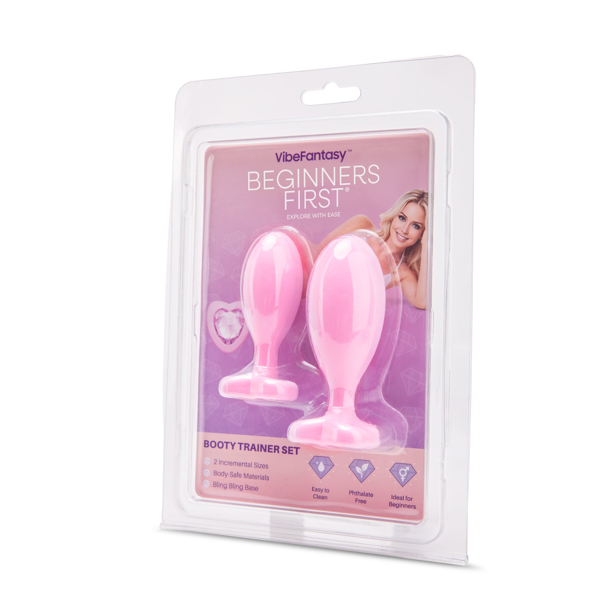 Beginners First 2PC Booty Trainer Set with Bling Bling Heart