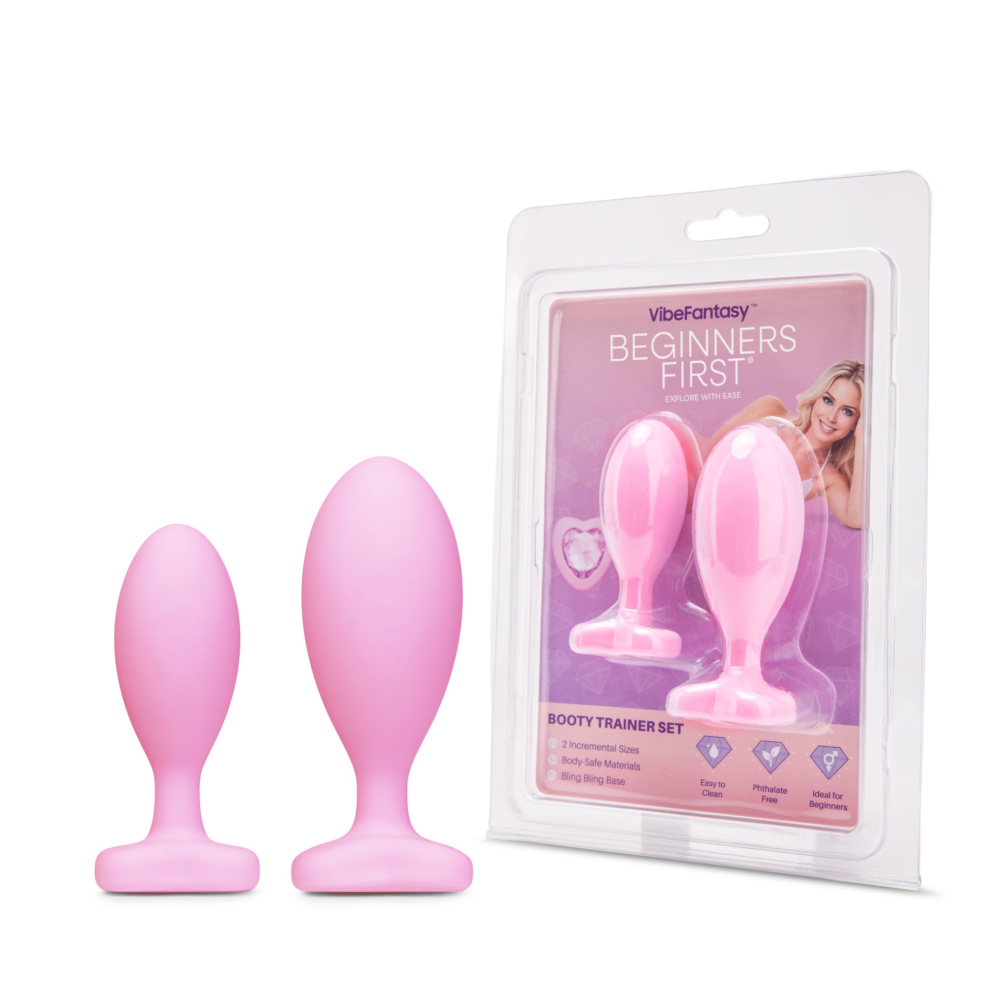 Beginners First 2PC Booty Trainer Set with Bling Bling Heart