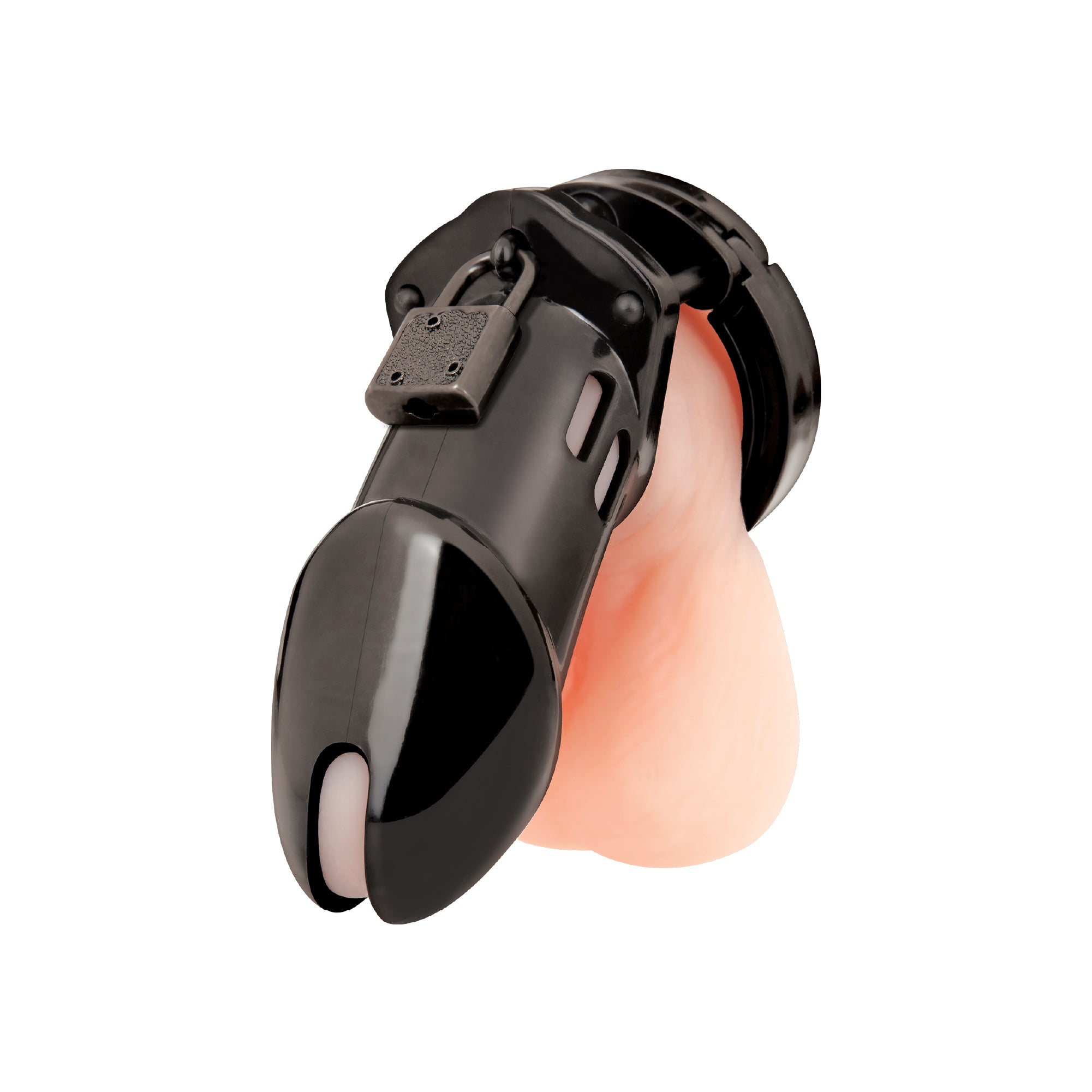 Acrylic See-thru Chastity Cock Cage - Black