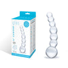 5" Curved Glass Beaded Dildo