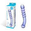 9" Purple Rain Ribbed Dildo