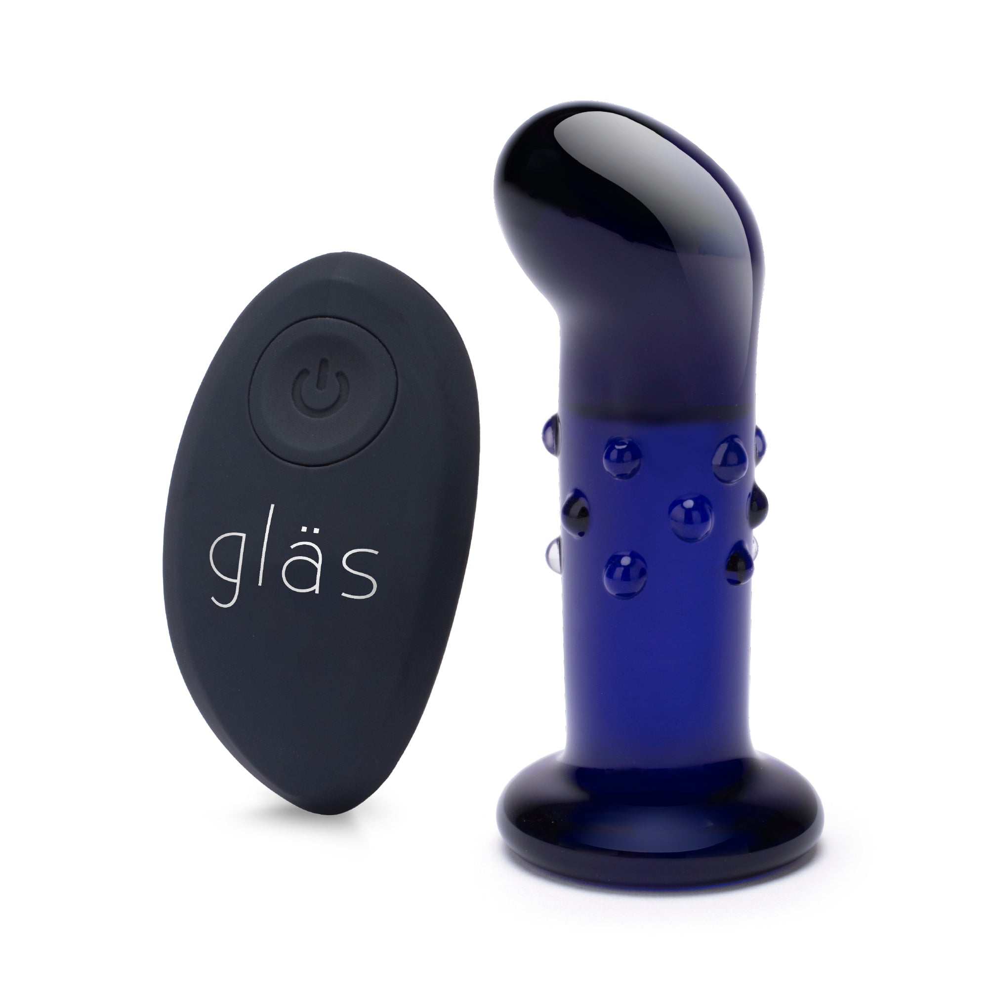 4” Rechargeable Remote Controlled Vibrating Dotted  G-Spot/P-Spot Plug