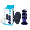 3.5” Rechargeable Remote Controlled  Vibrating Beaded Buttplug