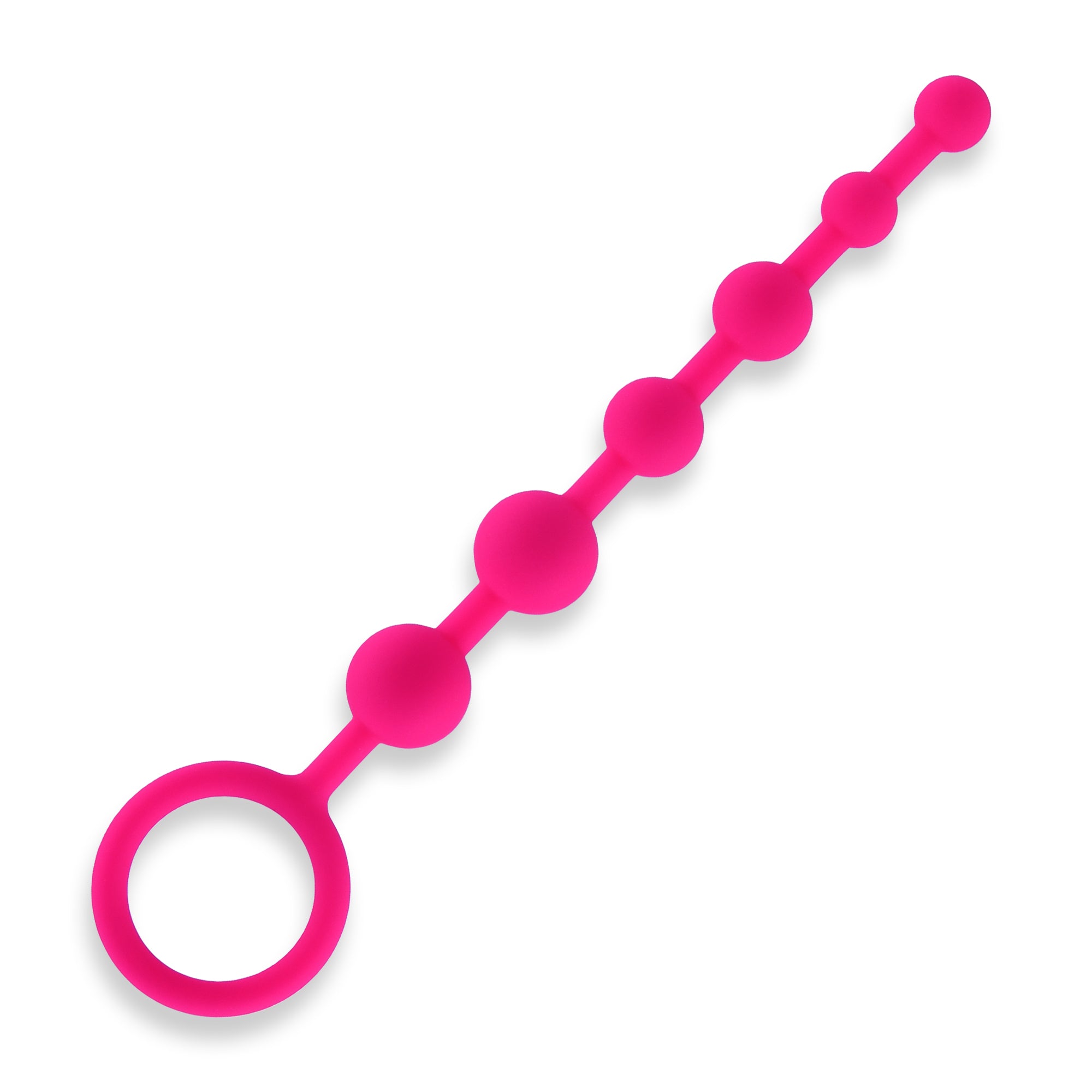Silicone Anal Beads 6 Balls - Pink