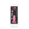 Seamless Silicone Butt Plug 3" - Hot Pink